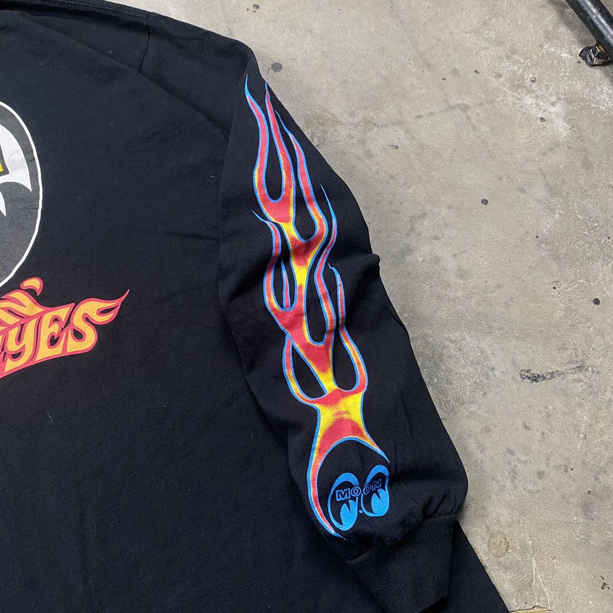 Vintage Rare y2k Moon Eyes Flames Flamin Mooneyes Longsleeve Size US L / EU 52-54 / 3 - 5 Thumbnail