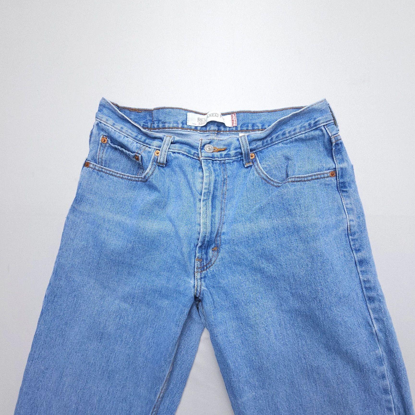 Levi's VINTAGE Levi's 550 Jeans Men 34 x 28.5 Relaxed Tapered Blue Denim 5-Pocket American 90s Theme Mens Size US 34 / EU 50 - 4 Thumbnail