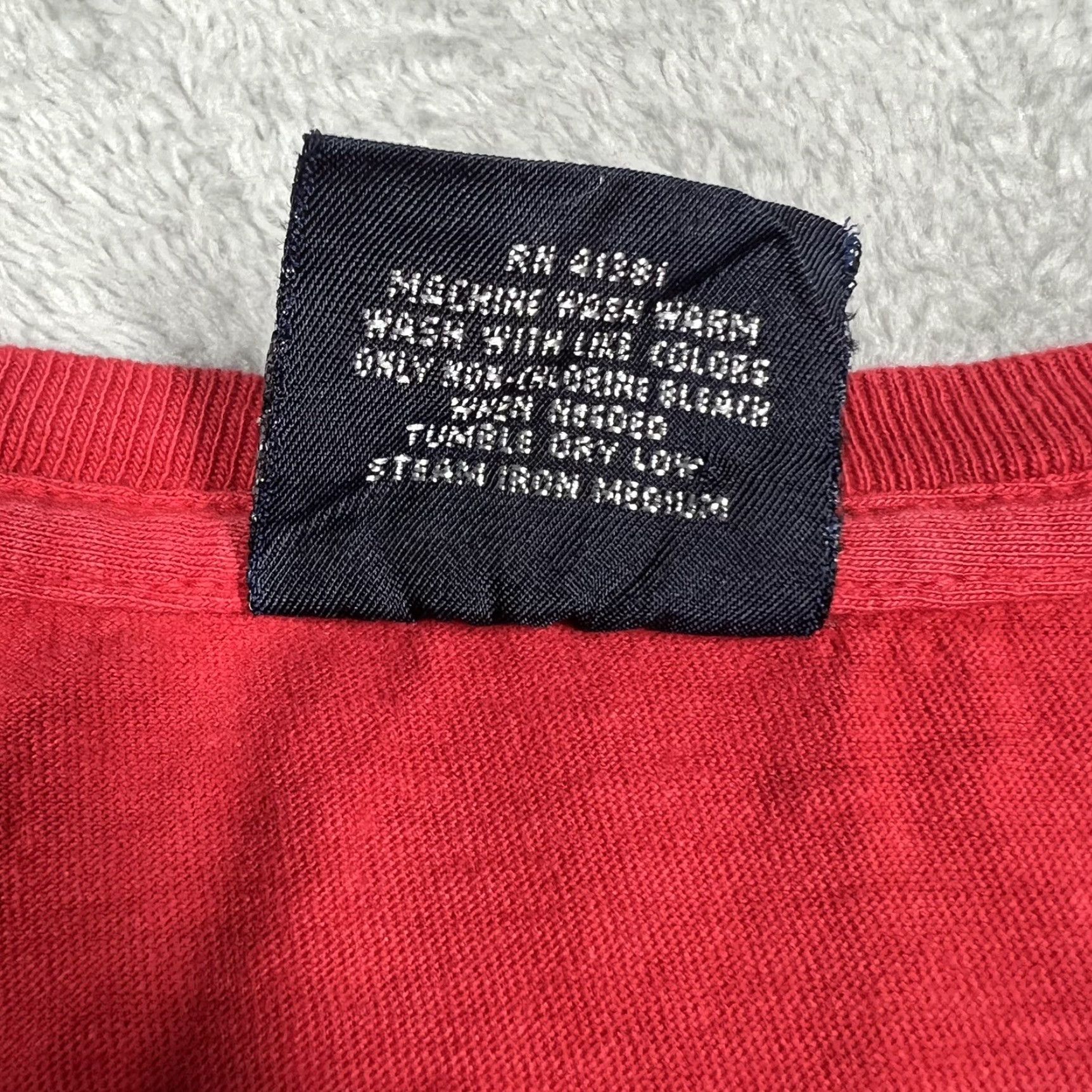Ralph Lauren VINTAGE Polo Ralph Lauren Red Shirt Mens XL Navy Embroidered Pony Logo Size US XL / EU 56 / 4 - 7 Thumbnail