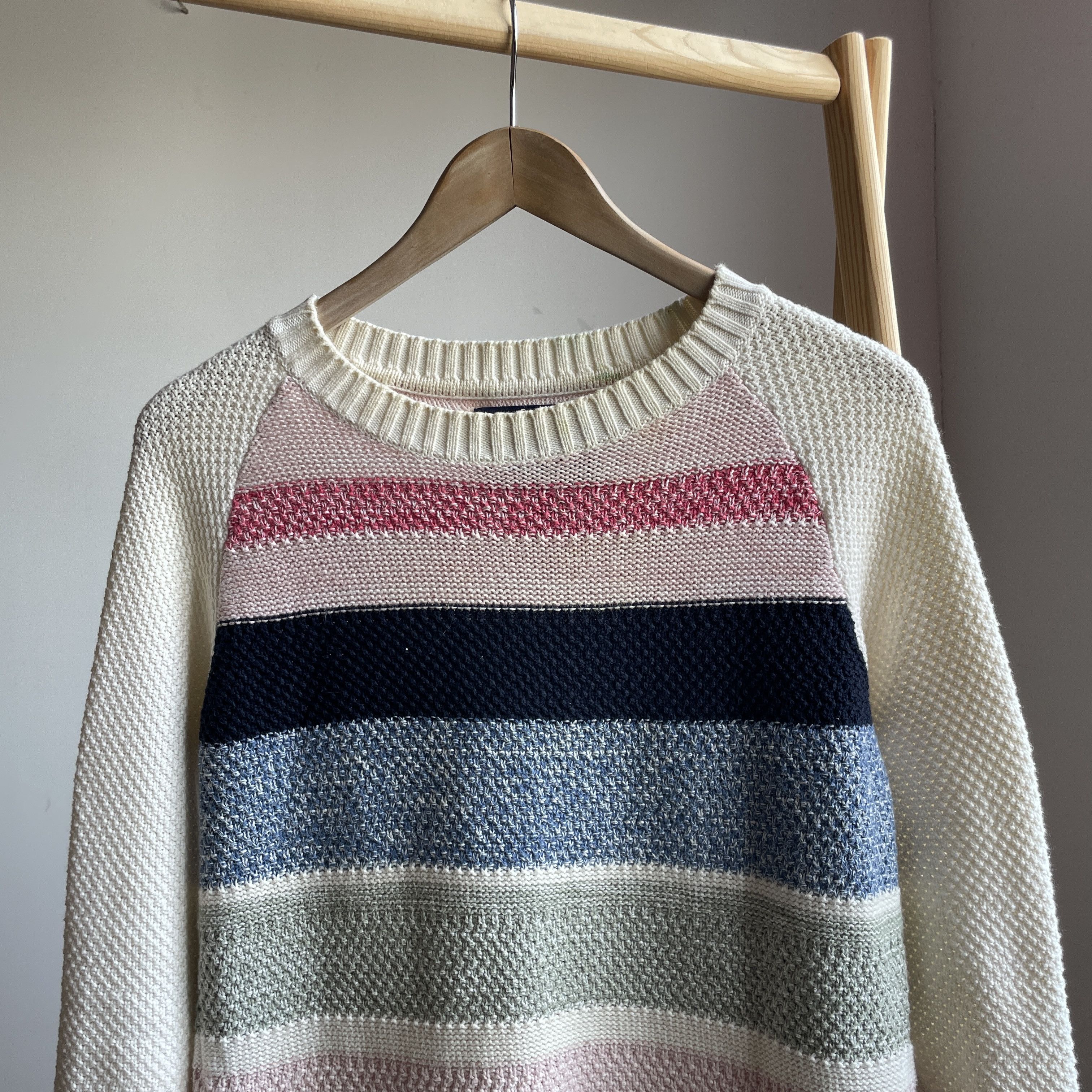 Barbour Barbour National Trust Womens Foxglove Knit Striped Sweater Size S / US 4 / IT 40 - 3 Thumbnail