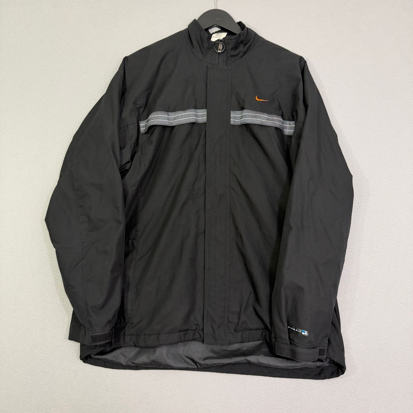 Nike Vintage Nike Windbreaker Jacket Men's Large Black 90s Size US L / EU 52-54 / 3 - 1 Thumbnail