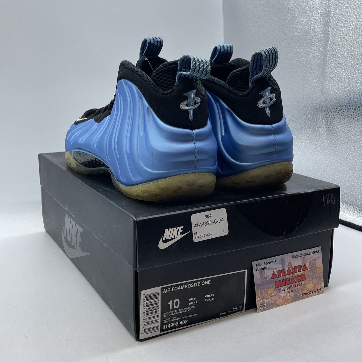 Nike Air foamposite one university blue Size US 10 / EU 43 - 4 Thumbnail