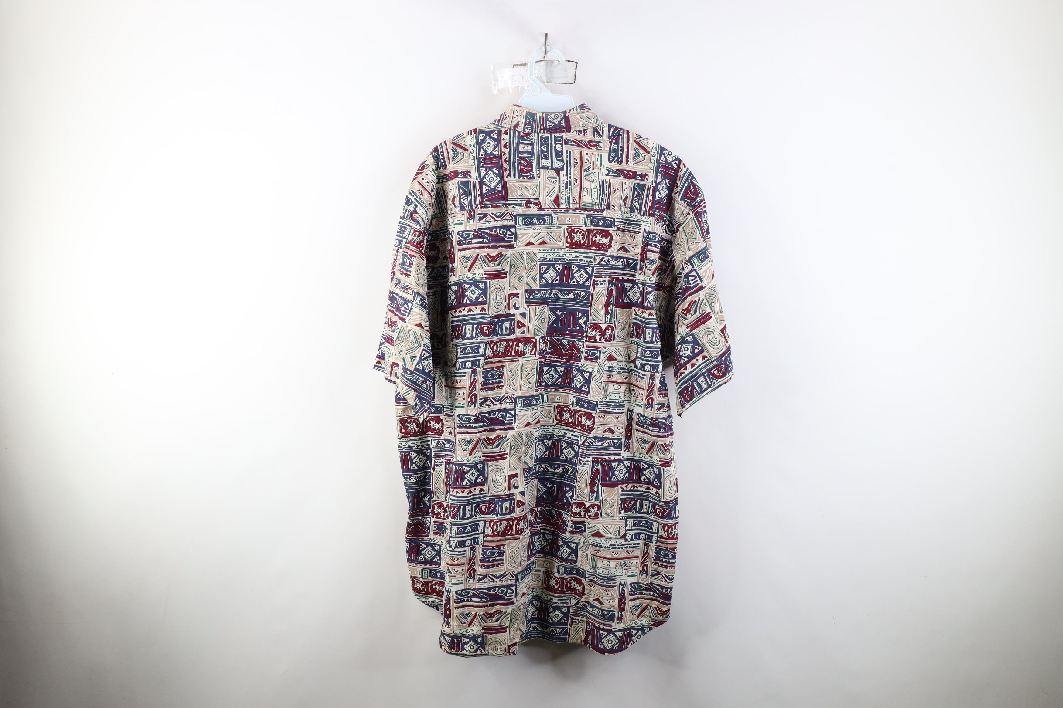 Vintage Vintage 90s Streetwear Short Sleeve Collared Button Shirt Size US XL / EU 56 / 4 - 8 Thumbnail