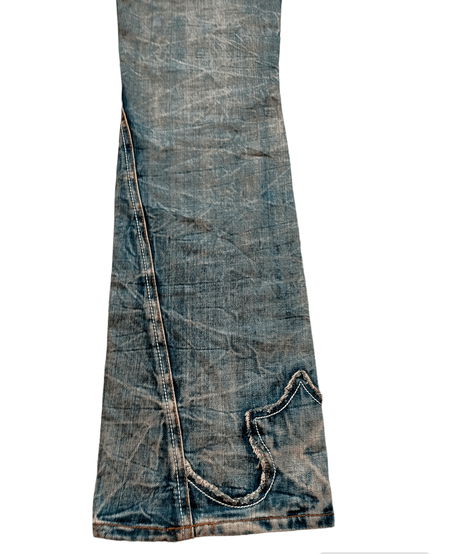 Hysteric Glamour Flare Jeans Semantic Design Acid Wash Boot cut Denim Size US 30 / EU 46 - 17 Thumbnail