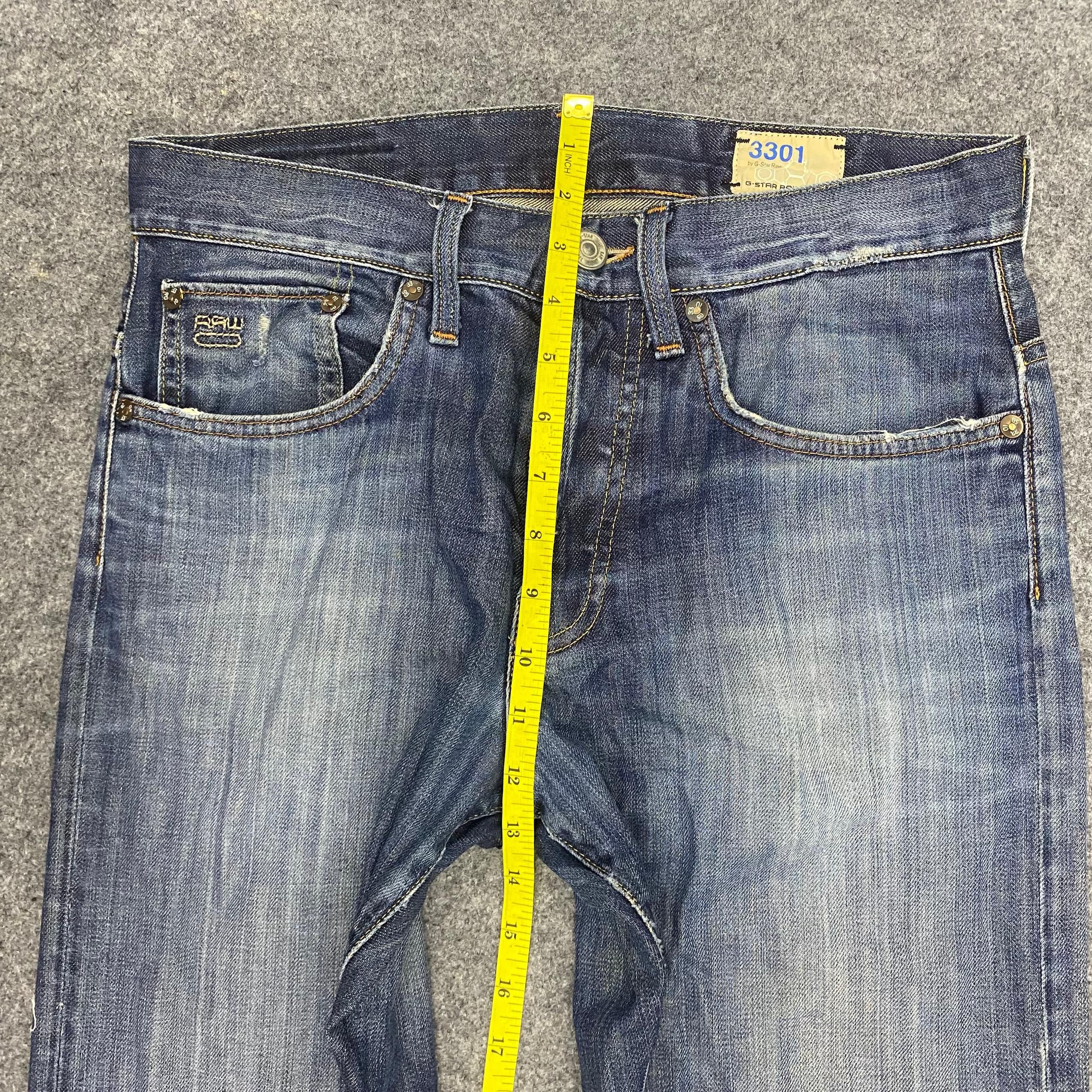 G-Star 💥Best Offer💥Vintage G Star Raws Distressed Denim Size US 32 / EU 48 - 4 Thumbnail