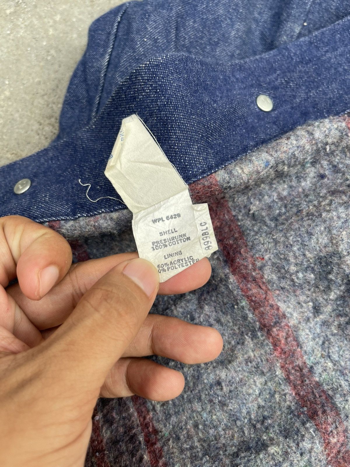 Wrangler 80s Wrangler Sanforized Blue Chore Denim Jacket Size US L / EU 52-54 / 3 - 5 Thumbnail