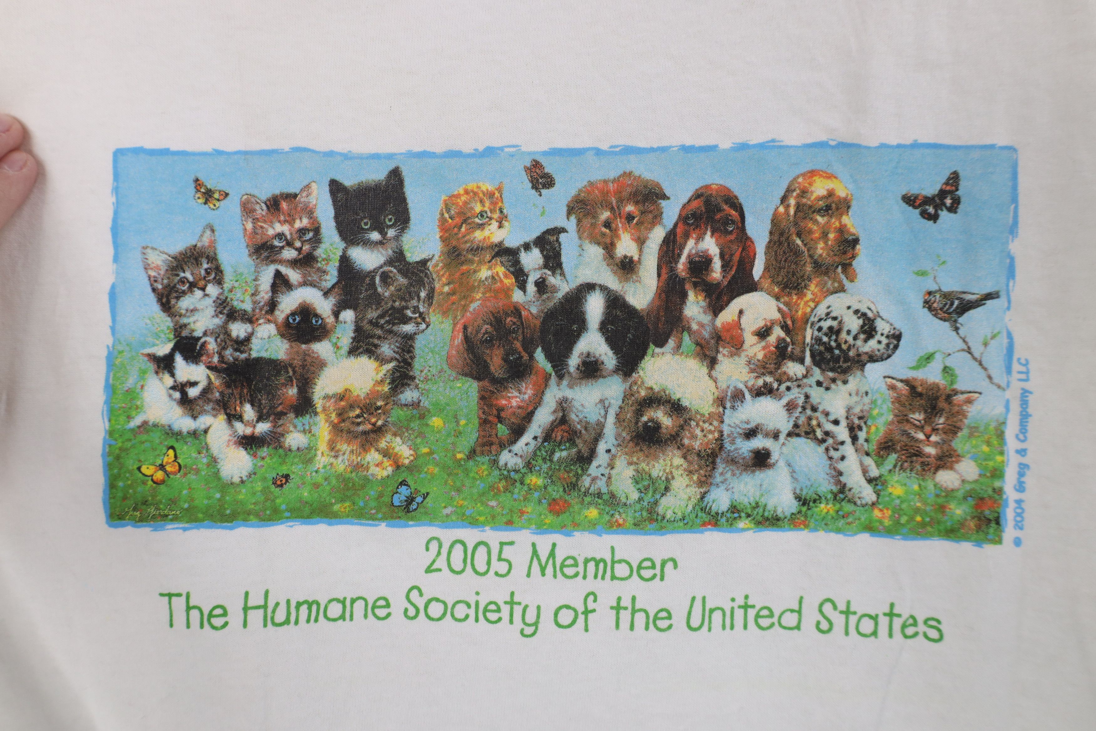 Vintage Vintage Y2K 2005 Society of the United States Dog T-Shirt Size L / US 10 / IT 46 - 4 Thumbnail