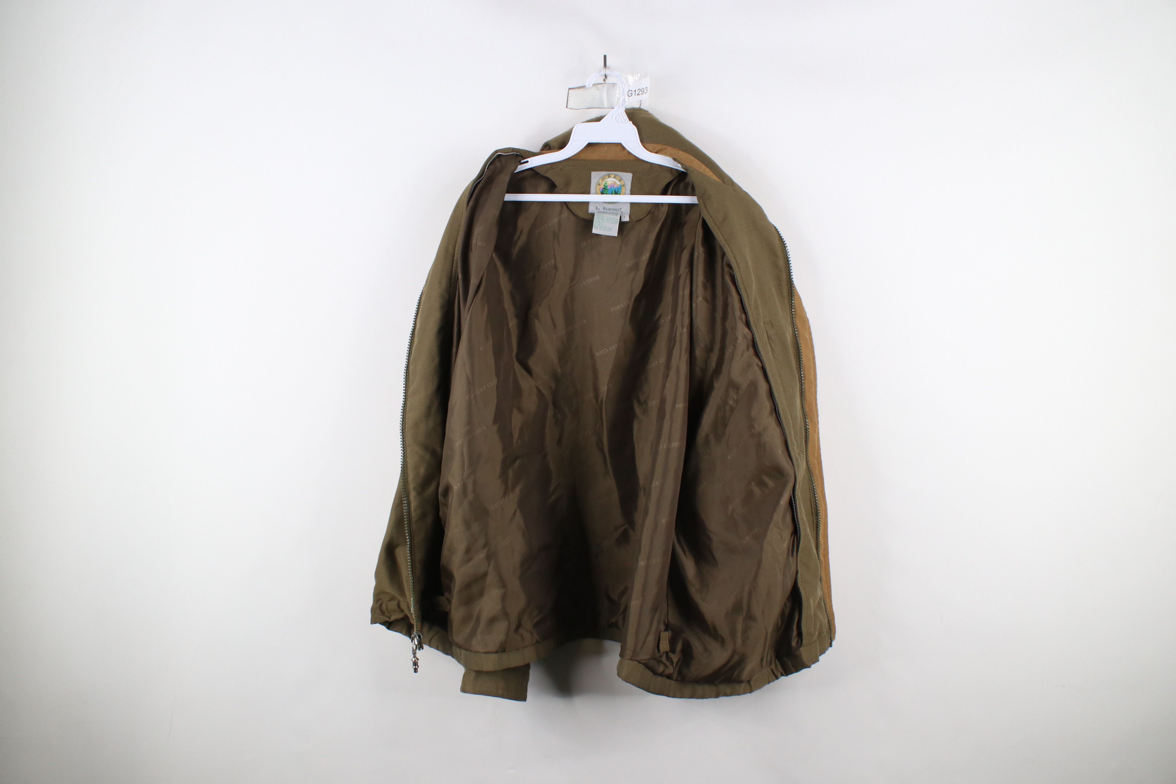 Vintage Vintage 90s Streetwear Pocket Full Zip Bomber Jacket Green Size US L / EU 52-54 / 3 - 10 Thumbnail