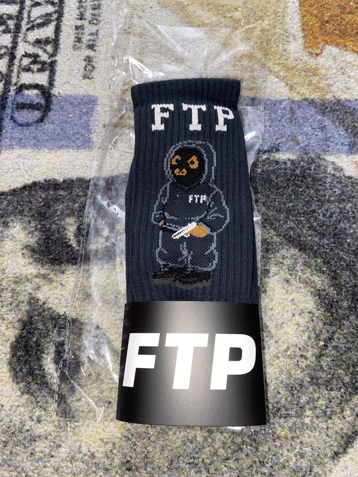 Fuck The Population Fuck The Population Bear Crew Socks Size ONE SIZE - 1 Thumbnail