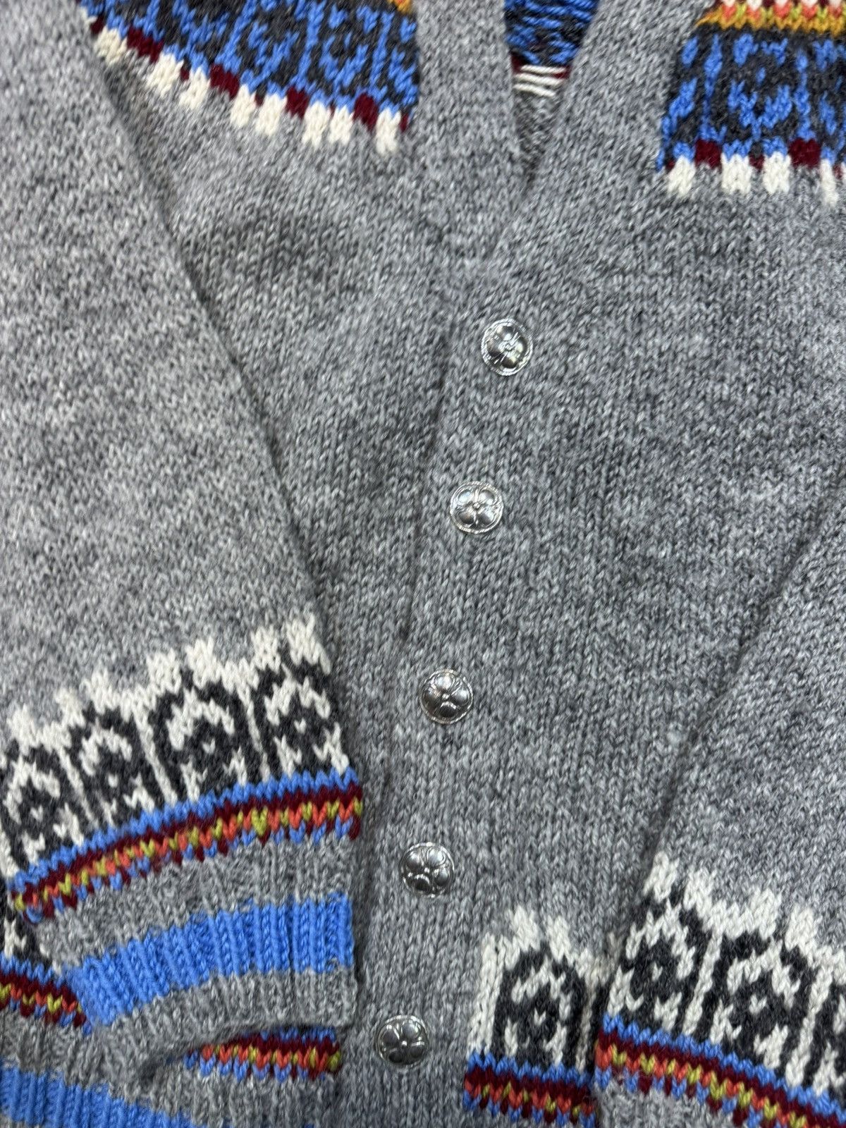 Vintage Vintage Hand Knit Cardigan Sweater Size L / US 10 / IT 46 - 5 Thumbnail
