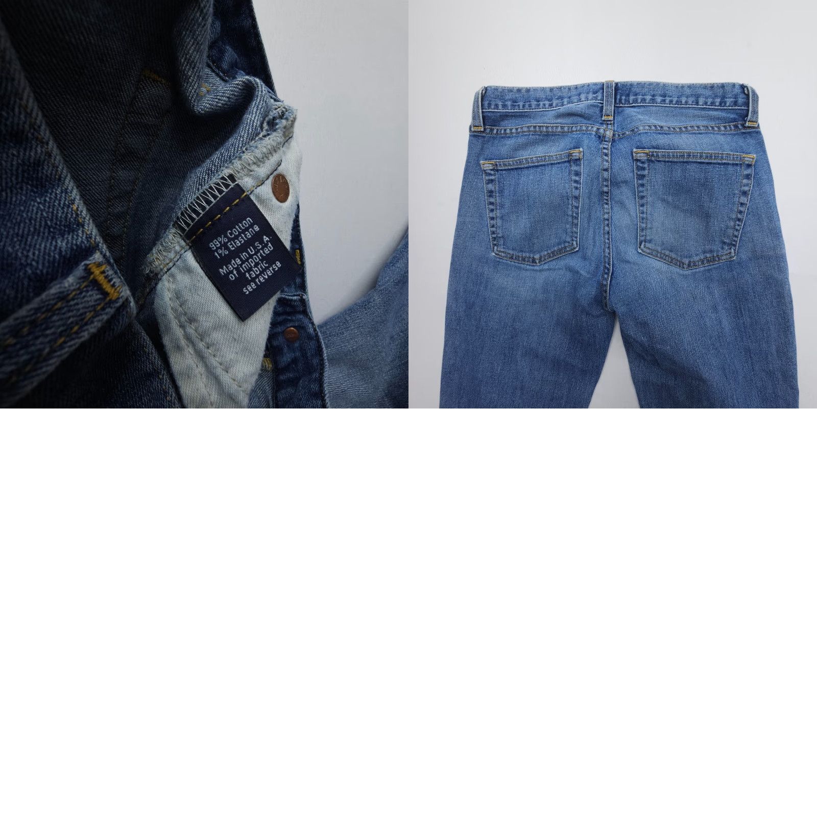 J.Crew Vtg J.CREW USA Low Rise Bootcut Jeans Womens 28 x 31 Blue 2000s Western American Jeans Size 28" / US 6 / IT 42 - 8 Thumbnail