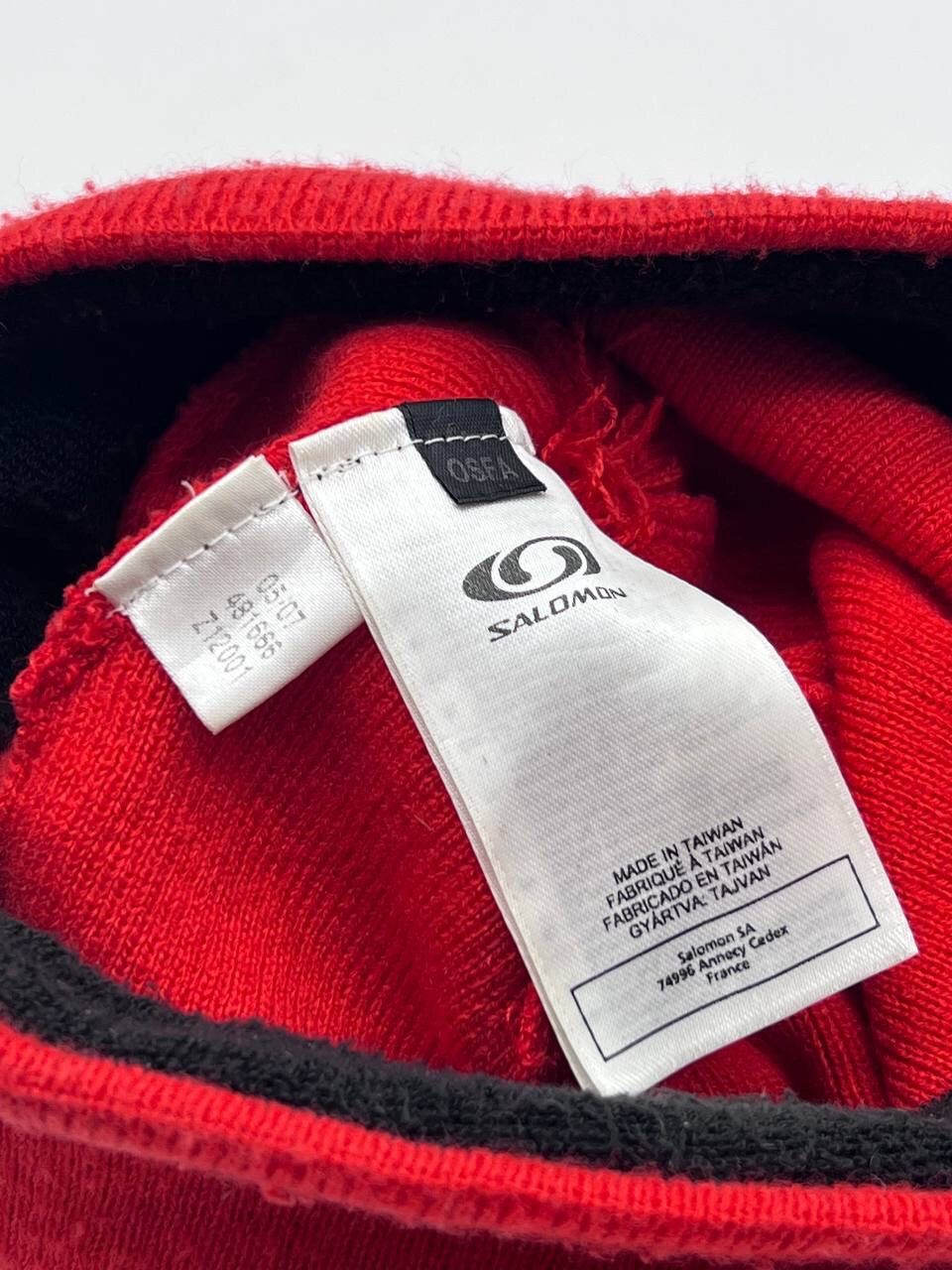 Salomon × Vintage Salomon Red Beanie Snow Hat Snow Cap 2007 Size ONE SIZE - 3 Thumbnail