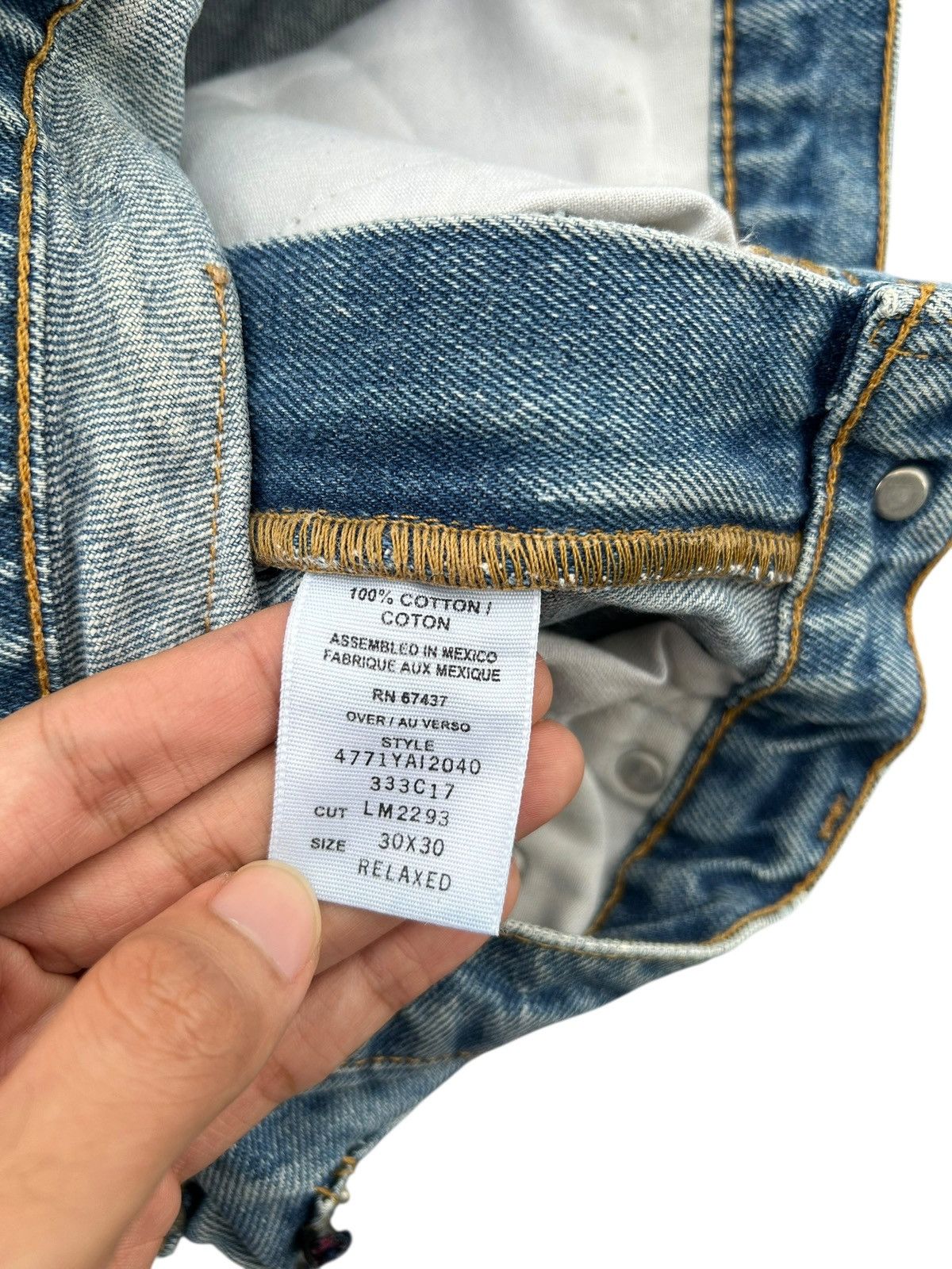 Japanese Brand × Kapital × Vintage Vintage Ralph Lauren Polo Distressed Denim Jeans Size US 29 - 8 Thumbnail
