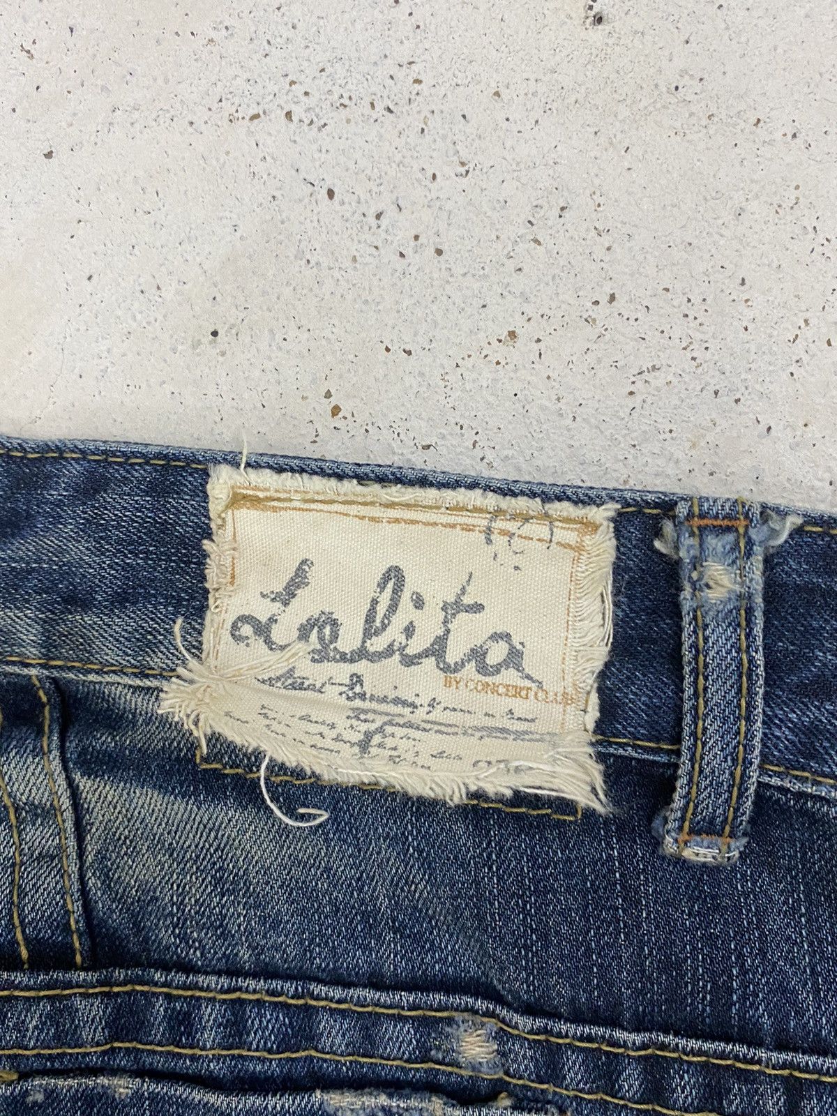 If Six Was Nine × Japanese Brand × Le Grande Bleu (L.G.B.) Lolita Japan Yoshimoto Nara Whisker Washed Zipper Pocket Size US 34 / EU 50 - 14 Thumbnail