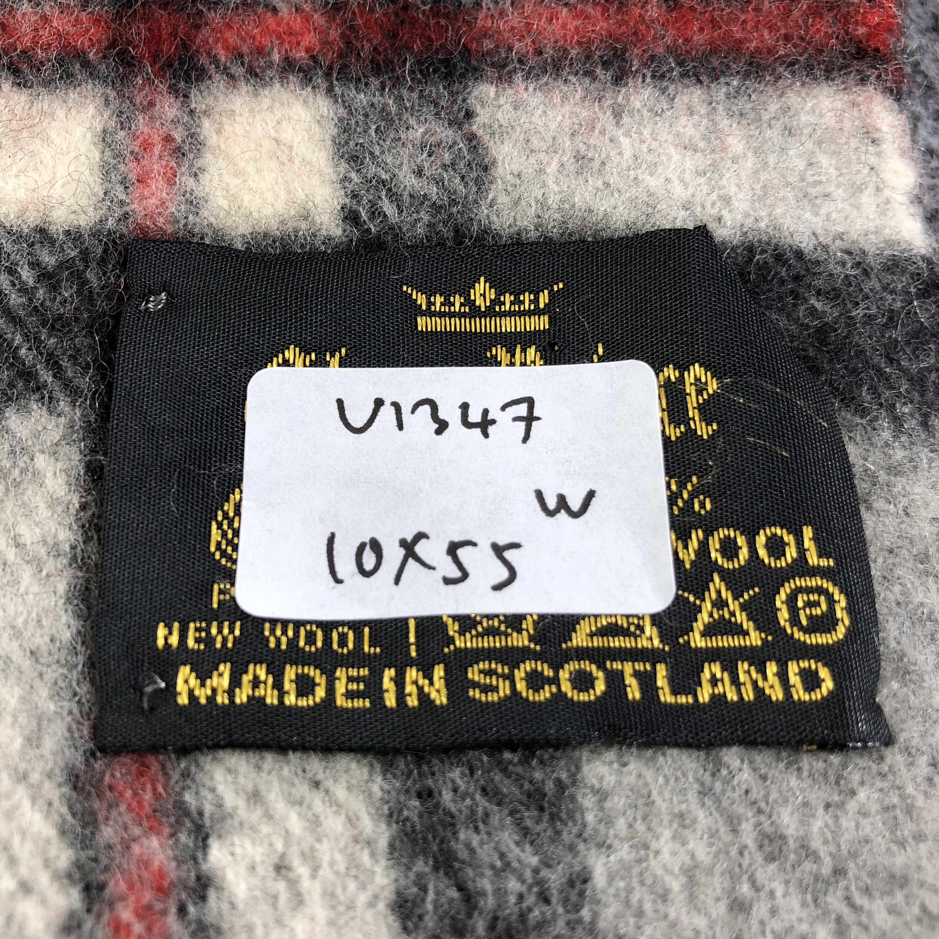Vintage Glen Prince Grey Tartan Wool Scarf Muffler V1347 Size ONE SIZE - 5 Thumbnail