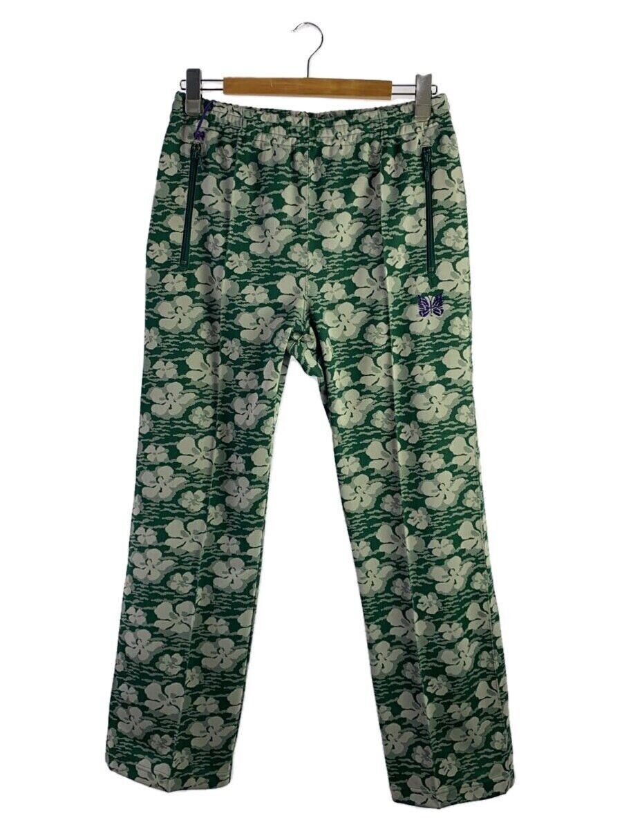 Needles Needles Polyester Track Pants Green Floral Size US 32 / EU 48 - 1 Thumbnail