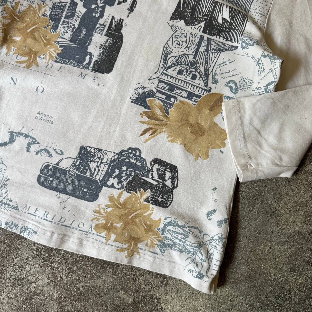 Hysteric Glamour × If Six Was Nine × Japanese Brand Amazing Printed 3/4 Sleeve Top (Jean Paul Gaultier style) Size M / US 6-8 / IT 42-44 - 5 Thumbnail