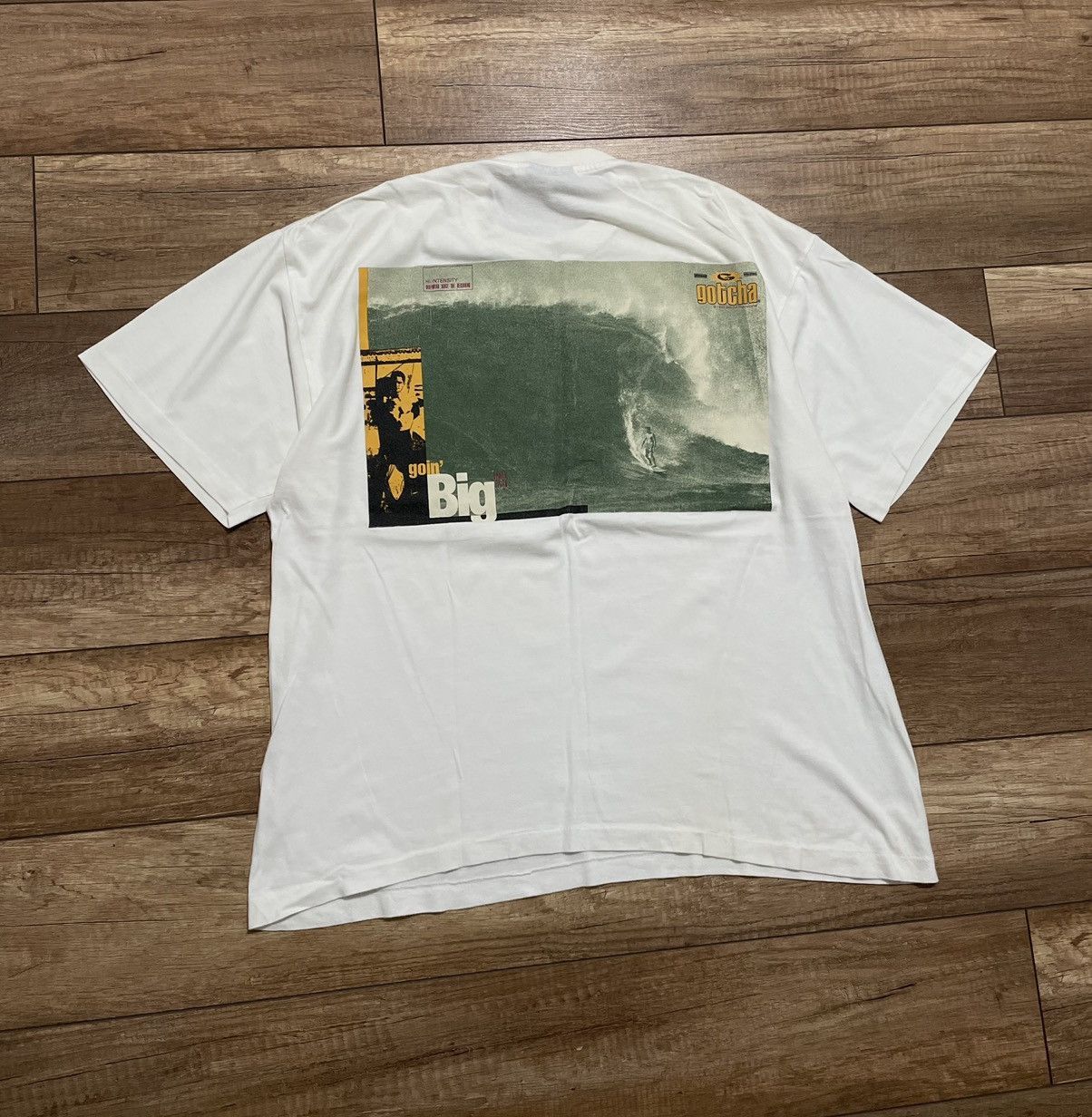 Gotcha Rare Vintage Gotcha USA 1994 Surfing Skate T shirt Size US L / EU 52-54 / 3 - 3 Thumbnail