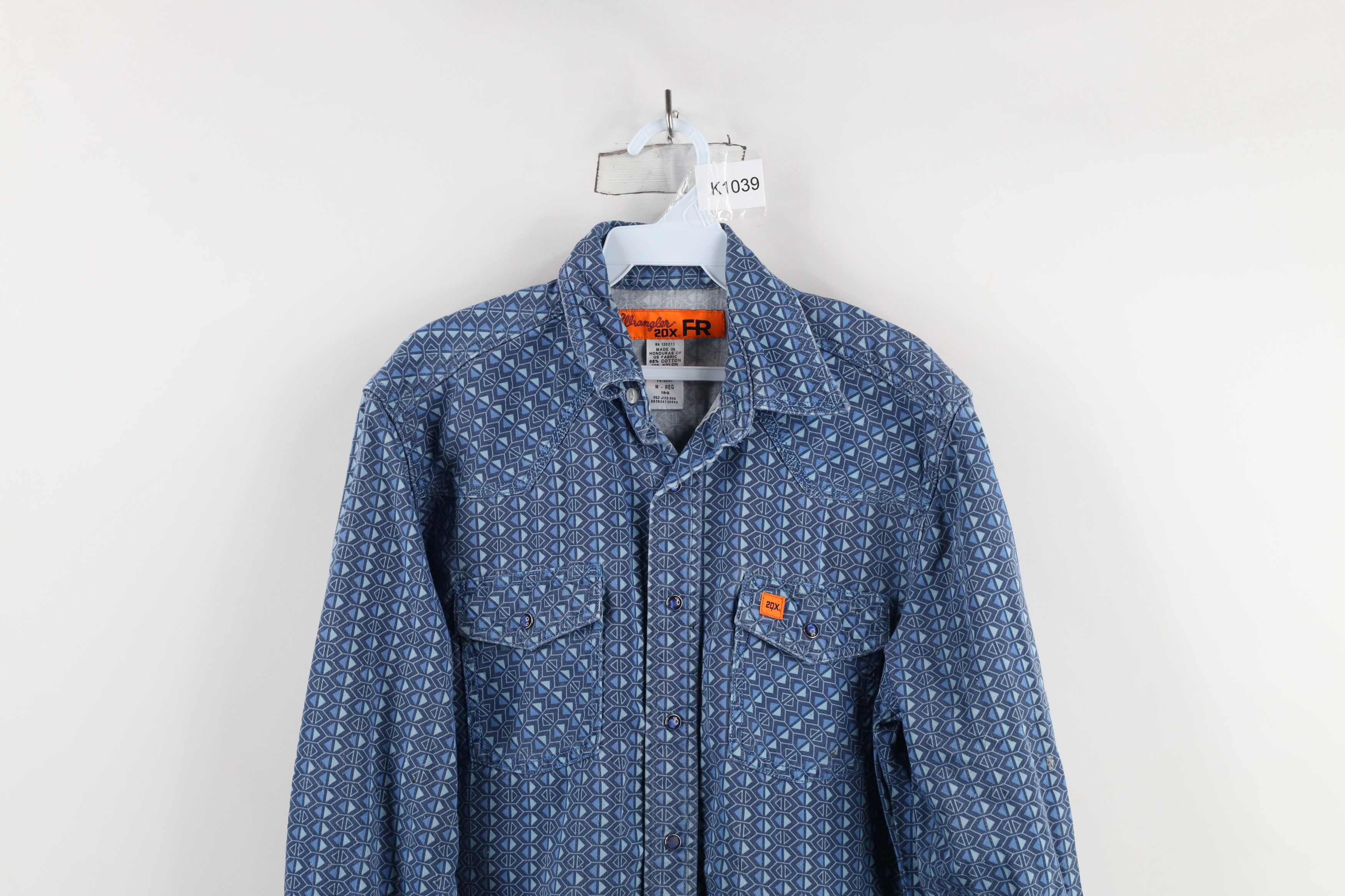 Vintage × Wrangler Wrangler FR 20X Fire Flame Resistant Snap Button Shirt Size US M / EU 48-50 / 2 - 2 Thumbnail
