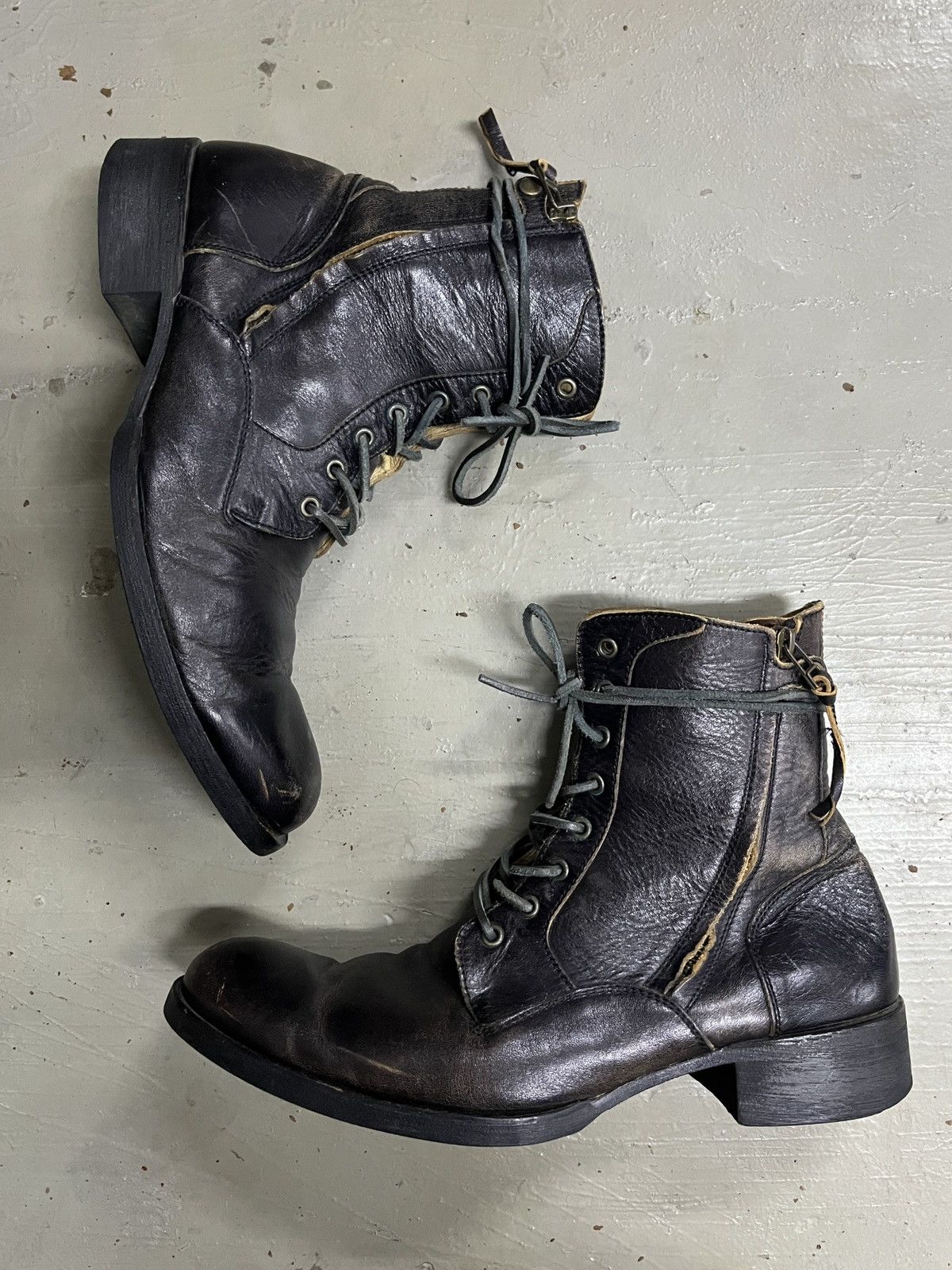 Balmain Maison Miharayasuhiro Balmain STYLE Leather Zipper Boots Size US 8 / EU 41 - 3 Thumbnail