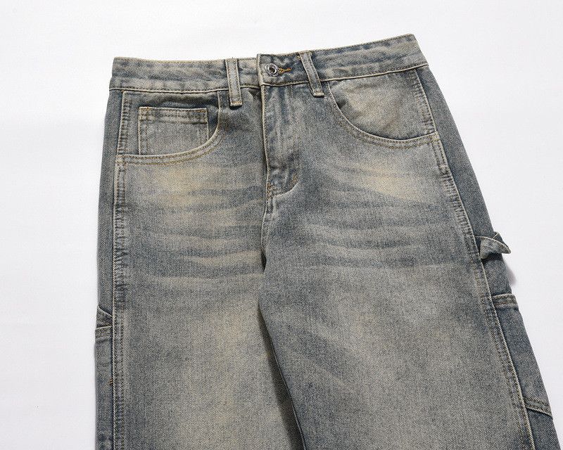 Japanese Brand × Vintage High street men's washed slim fit flared zipper jeans y2k Size US 32 / EU 48 - 3 Thumbnail
