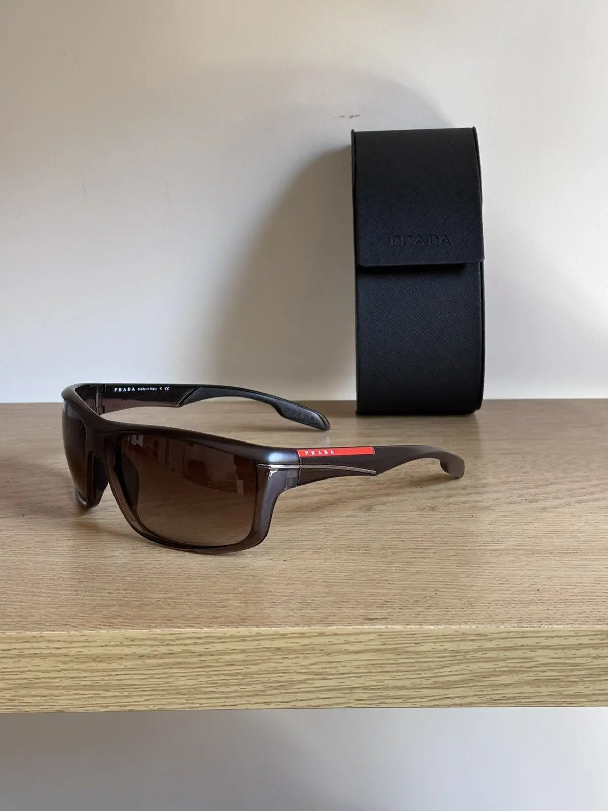 Prada × Vintage PRADA Sunglasses Wrap Star Rimless Luna Rossa Vintage Size ONE SIZE - 1 Thumbnail
