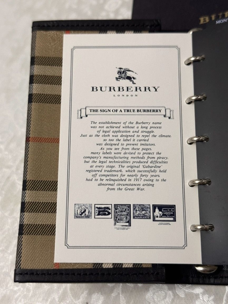 Burberry × Vintage 00’s Burberry London Nova-Check Gabardine Notebook Size ONE SIZE - 6 Thumbnail