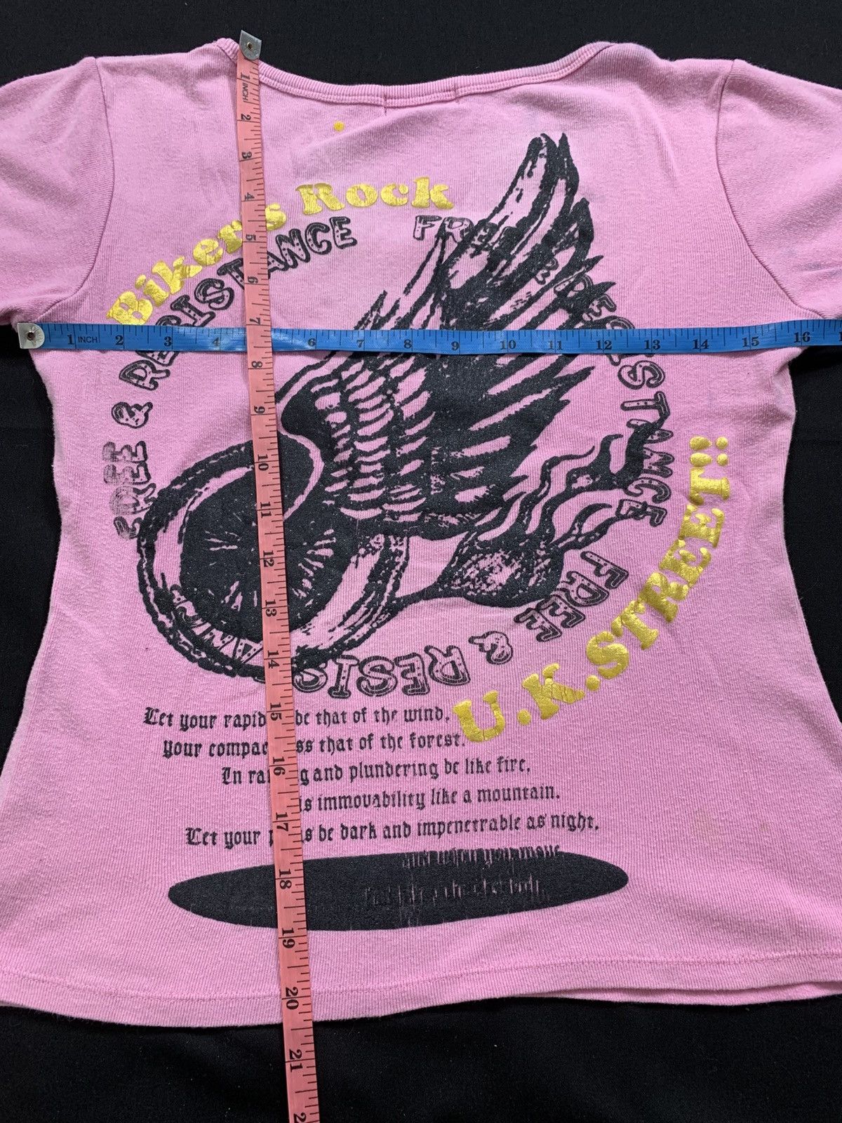 If Six Was Nine Crazy Japan Biker's Rock U.K Street Tee Size US S / EU 44-46 / 1 - 5 Thumbnail