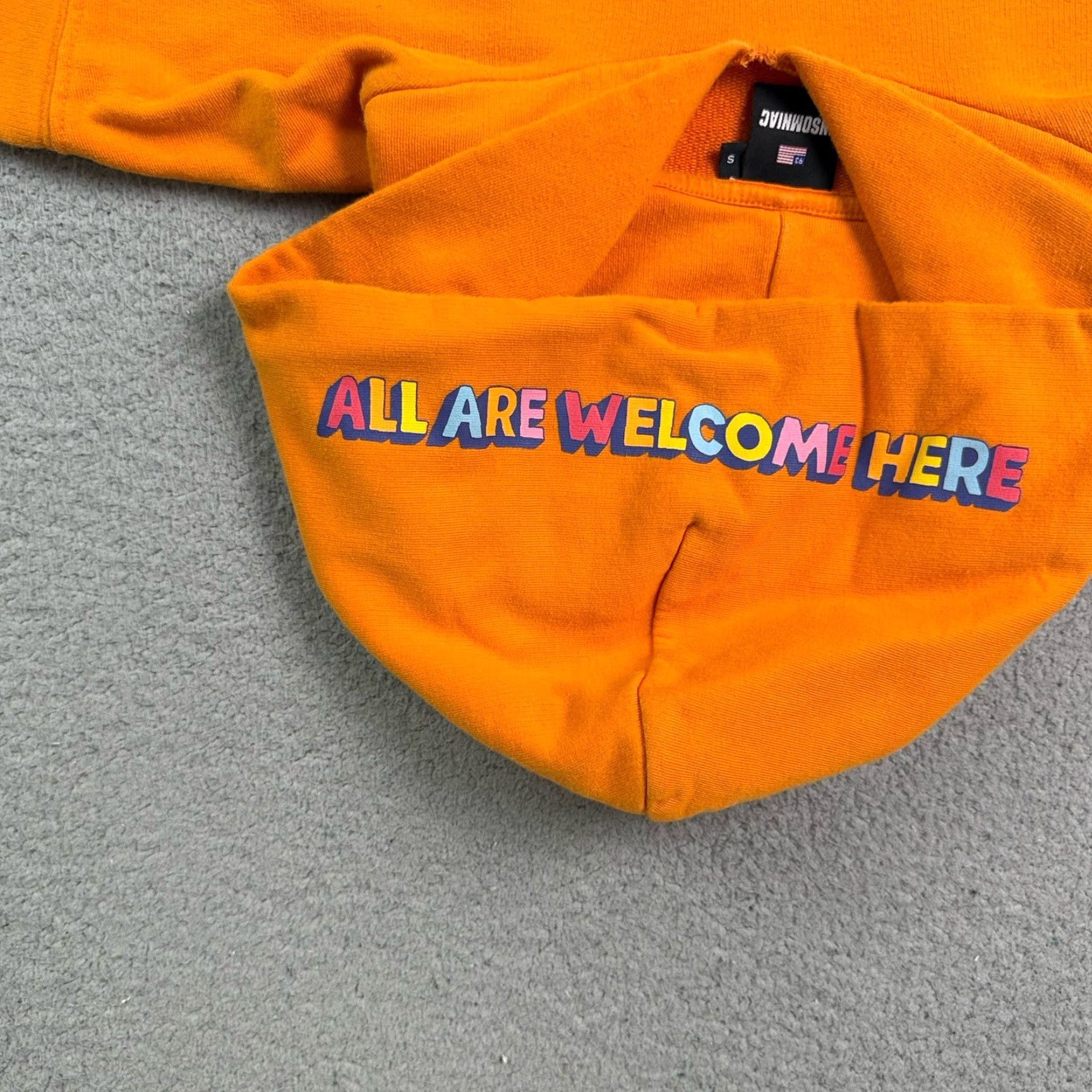 Rainbow VINTAGE Insomniac EDC Hoodie Adult Small Orange Rainbow EYE Sweatshirt AOP Rave Rare S Size US S / EU 44-46 / 1 - 5 Thumbnail