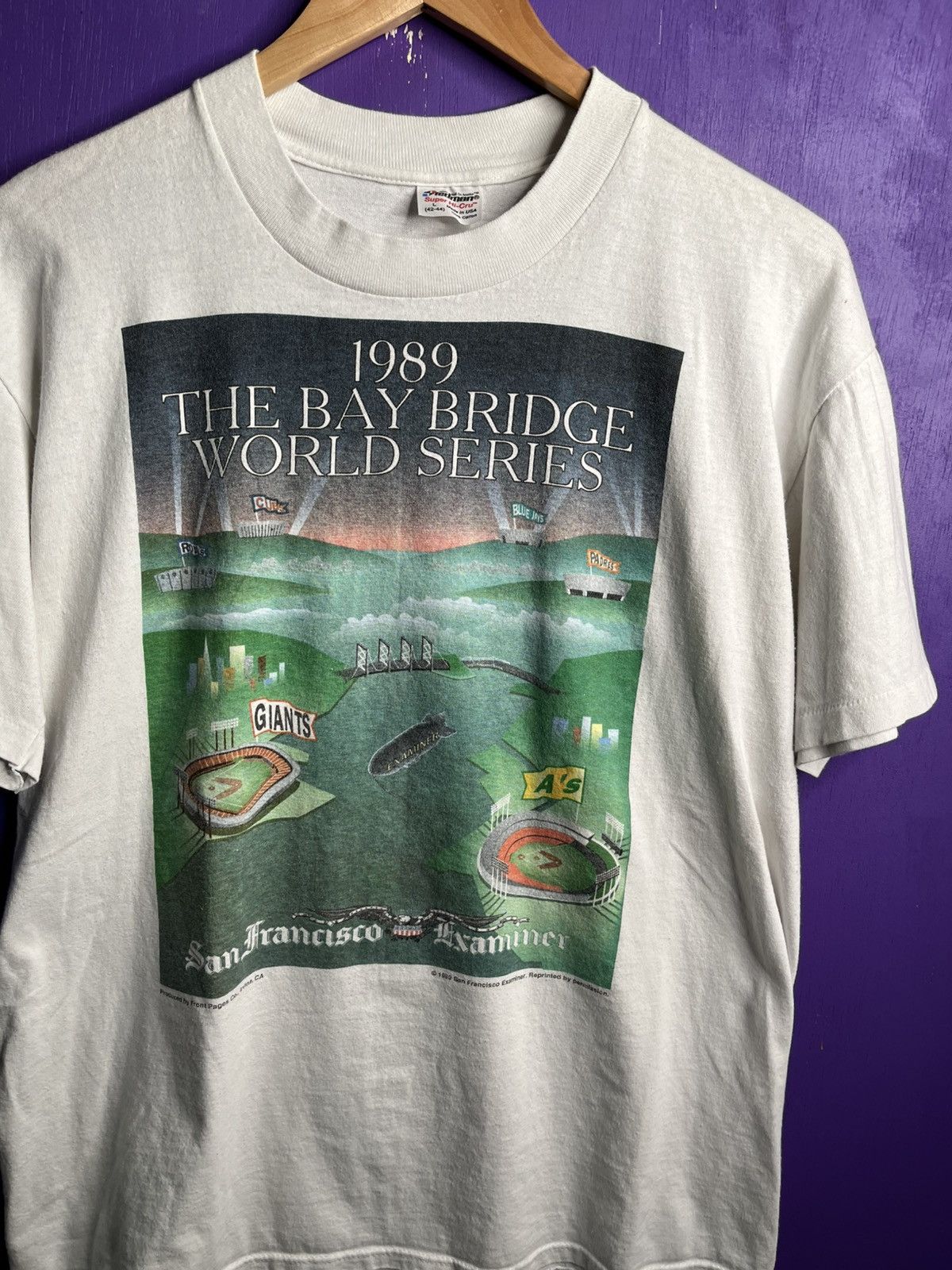 MLB × Vintage Vintage 1989 The bay ridge World Series t-shirt Size US L / EU 52-54 / 3 - 3 Thumbnail