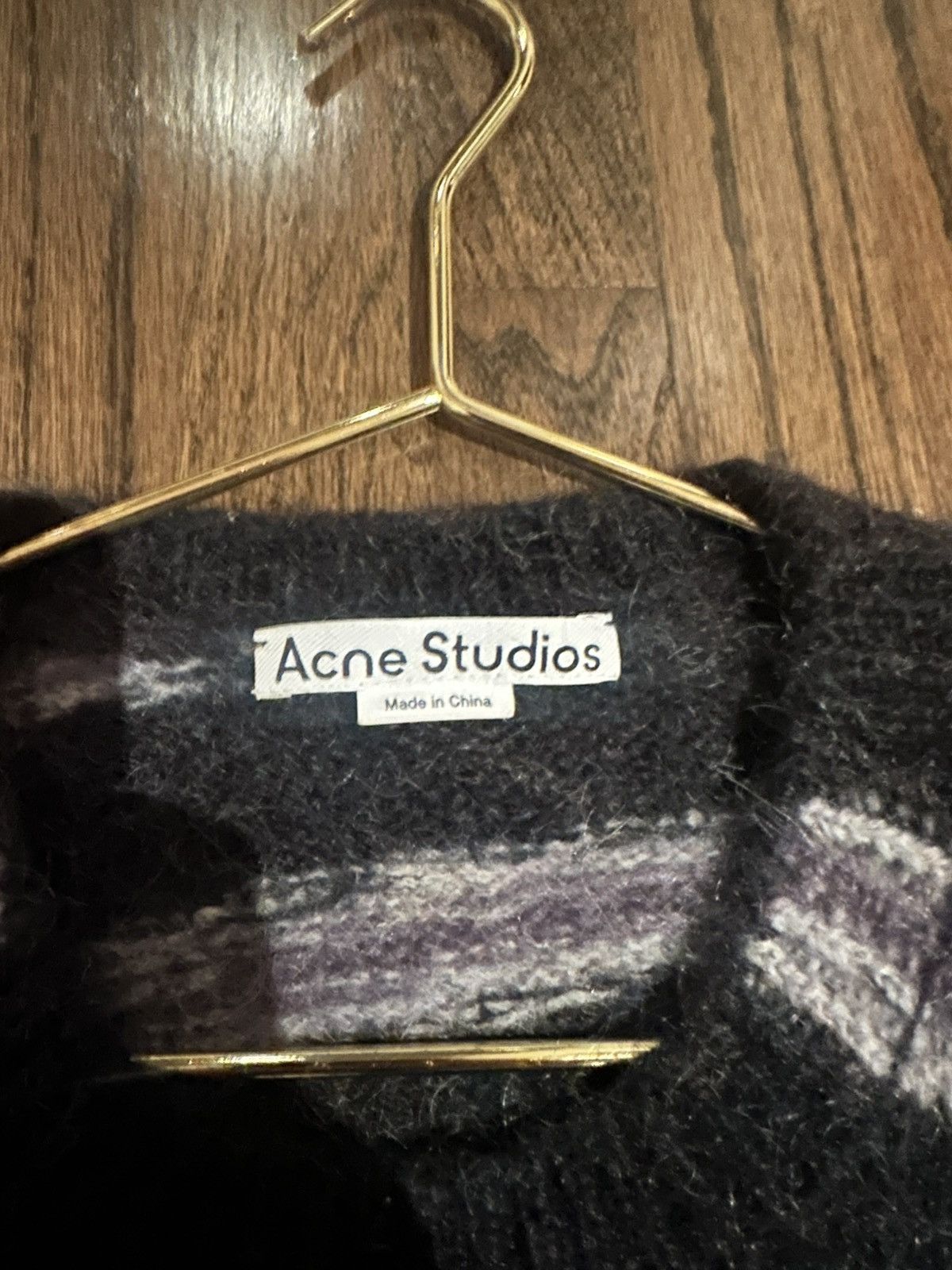 Acne Studios Acne Studios Striped Crewneck Jumper ‘Purple/Black’ Size US S / EU 44-46 / 1 - 2 Thumbnail