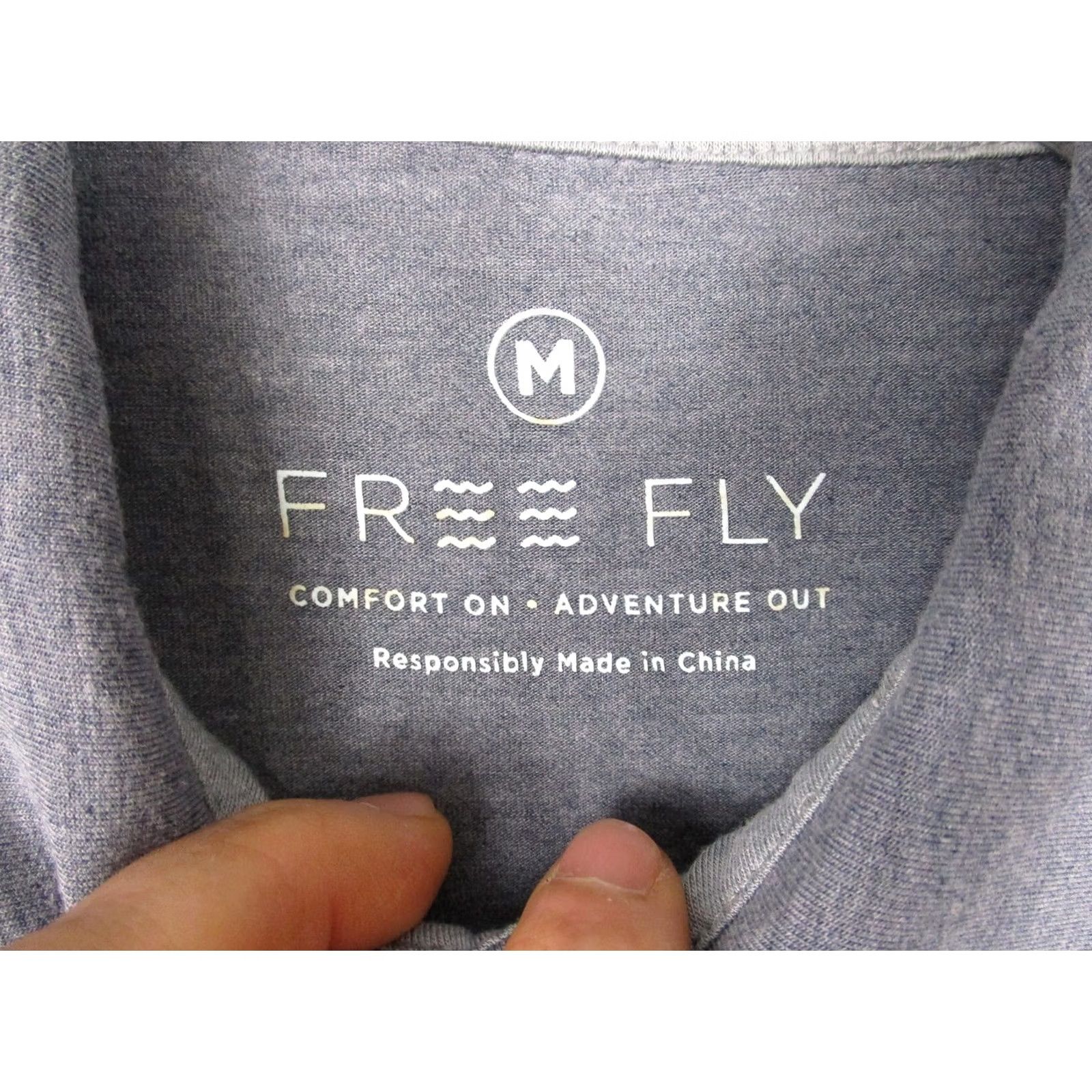 Vintage Free Fly Polo Shirt Mens Medium Gray Bamboo Blend Stretch Performance Casual Size US M / EU 48-50 / 2 - 3 Thumbnail