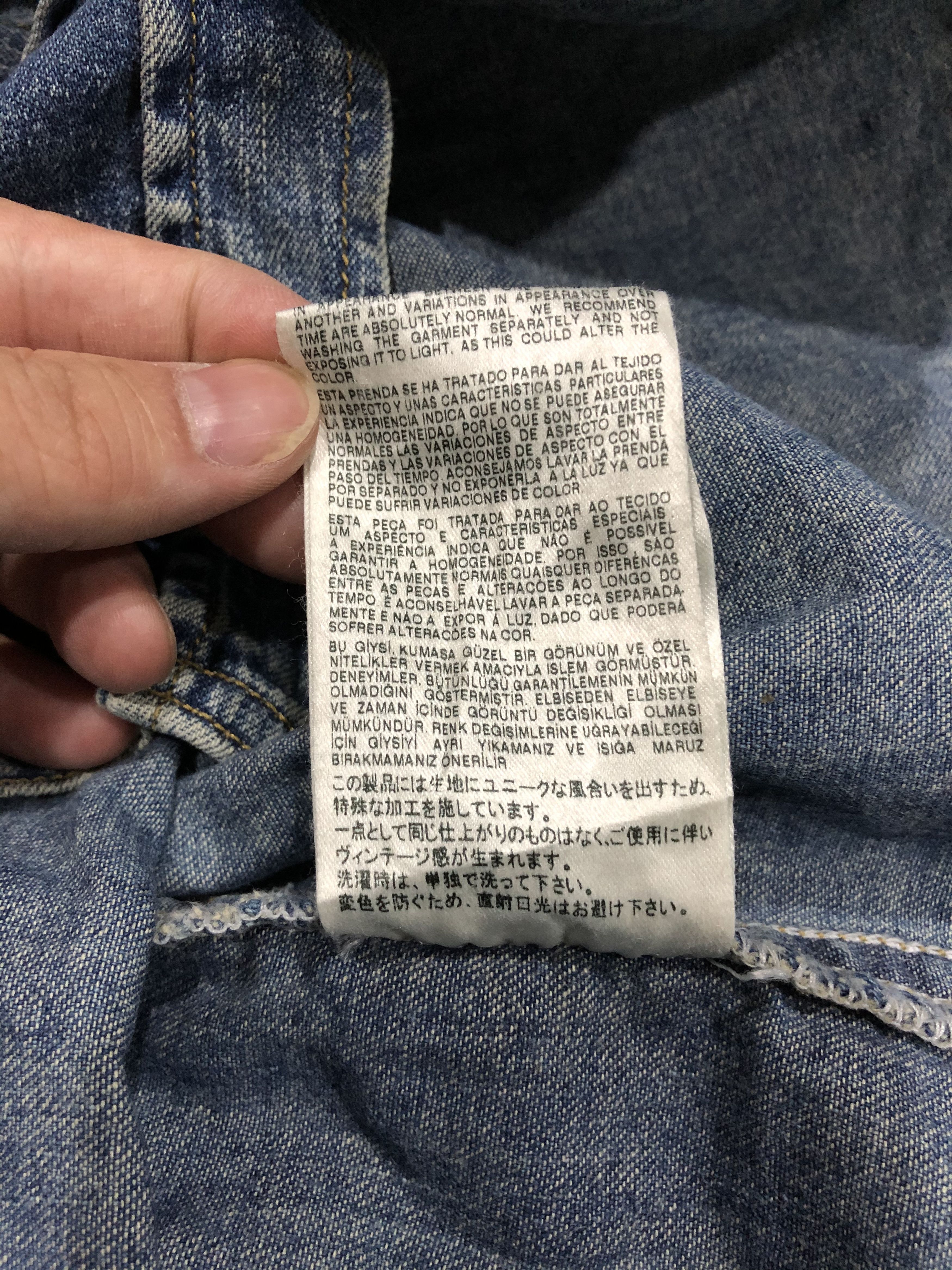 Diesel Vintage Diesel Industry Paint Splattered Denim Western Shirt Size US S / EU 44-46 / 1 - 14 Thumbnail
