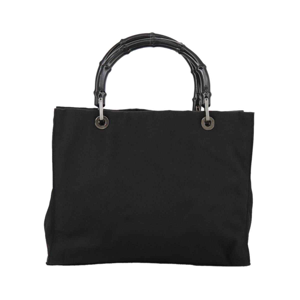 Gucci GUCCI Bamboo Hand Bag Nylon Black 002 002 Size ONE SIZE - 3 Thumbnail