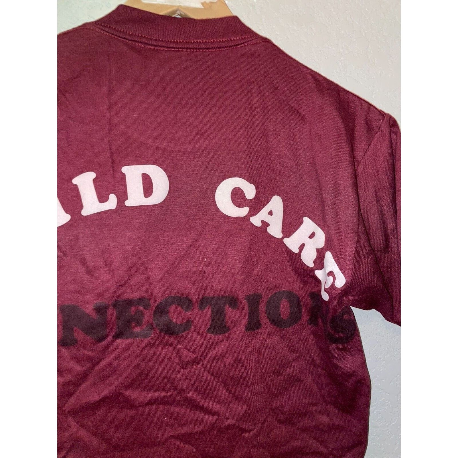 Jerzees Vintage Grandma Shirt Guardian Angels Child Care Red Tee 90s Size US S / EU 44-46 / 1 - 10 Thumbnail