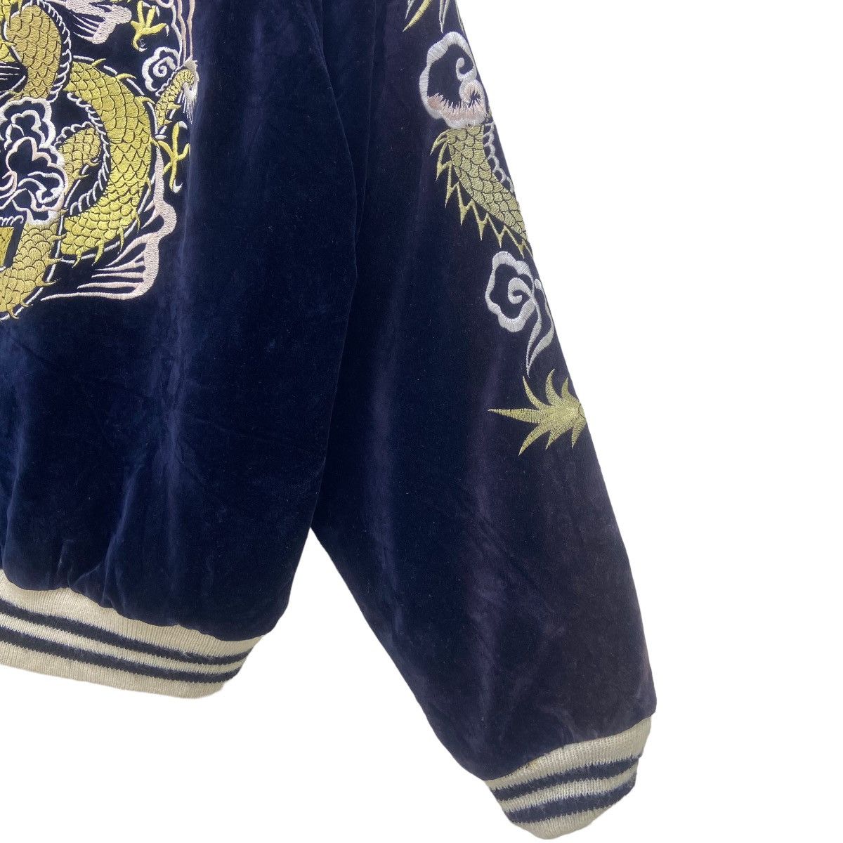 Japanese Brand Vintage Houston Navy Velvet Sukajan Souvenir Jacket Size US S / EU 44-46 / 1 - 15 Thumbnail