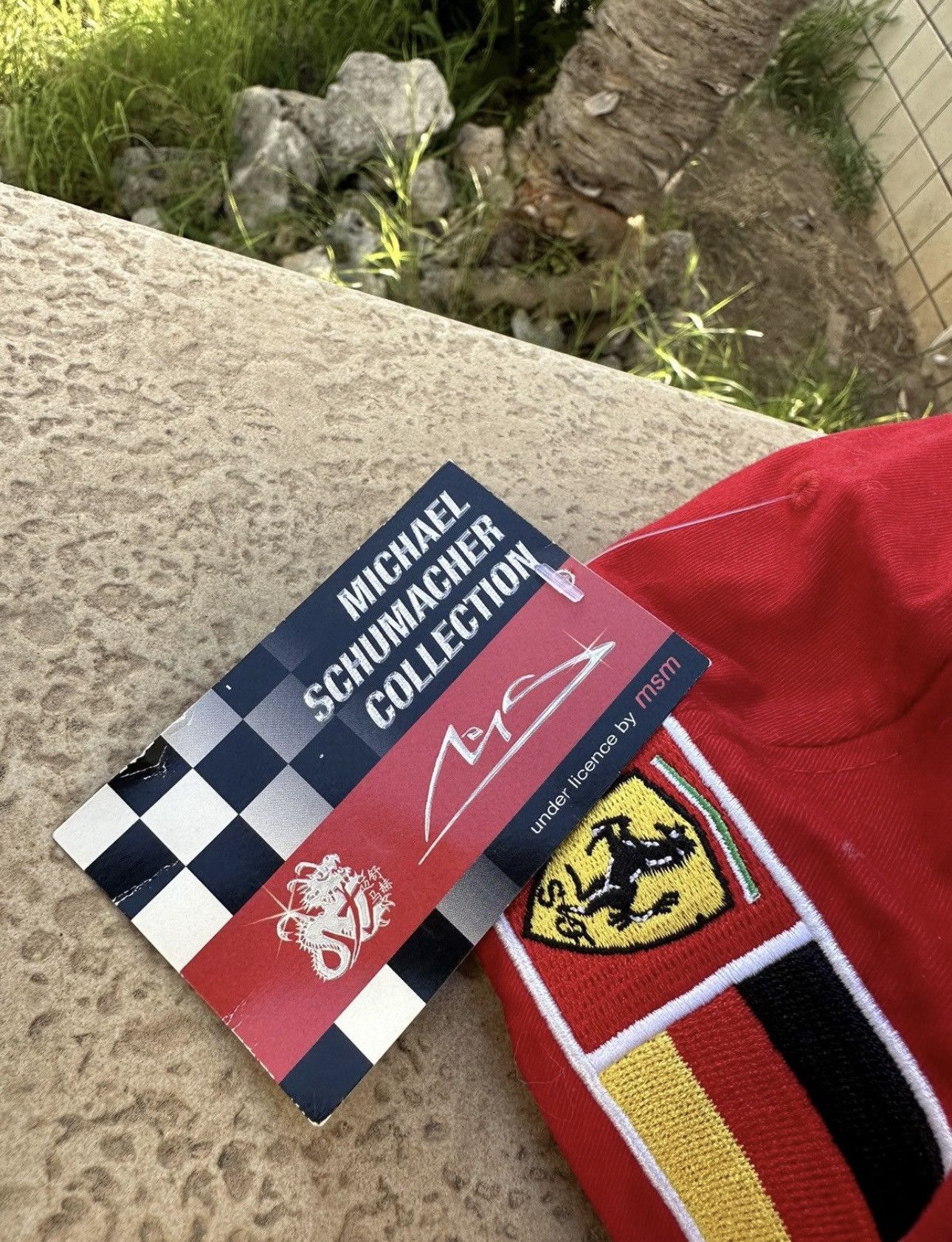Ferrari × Vintage Ferrari Cap Racing Red Vintage Size ONE SIZE - 3 Thumbnail