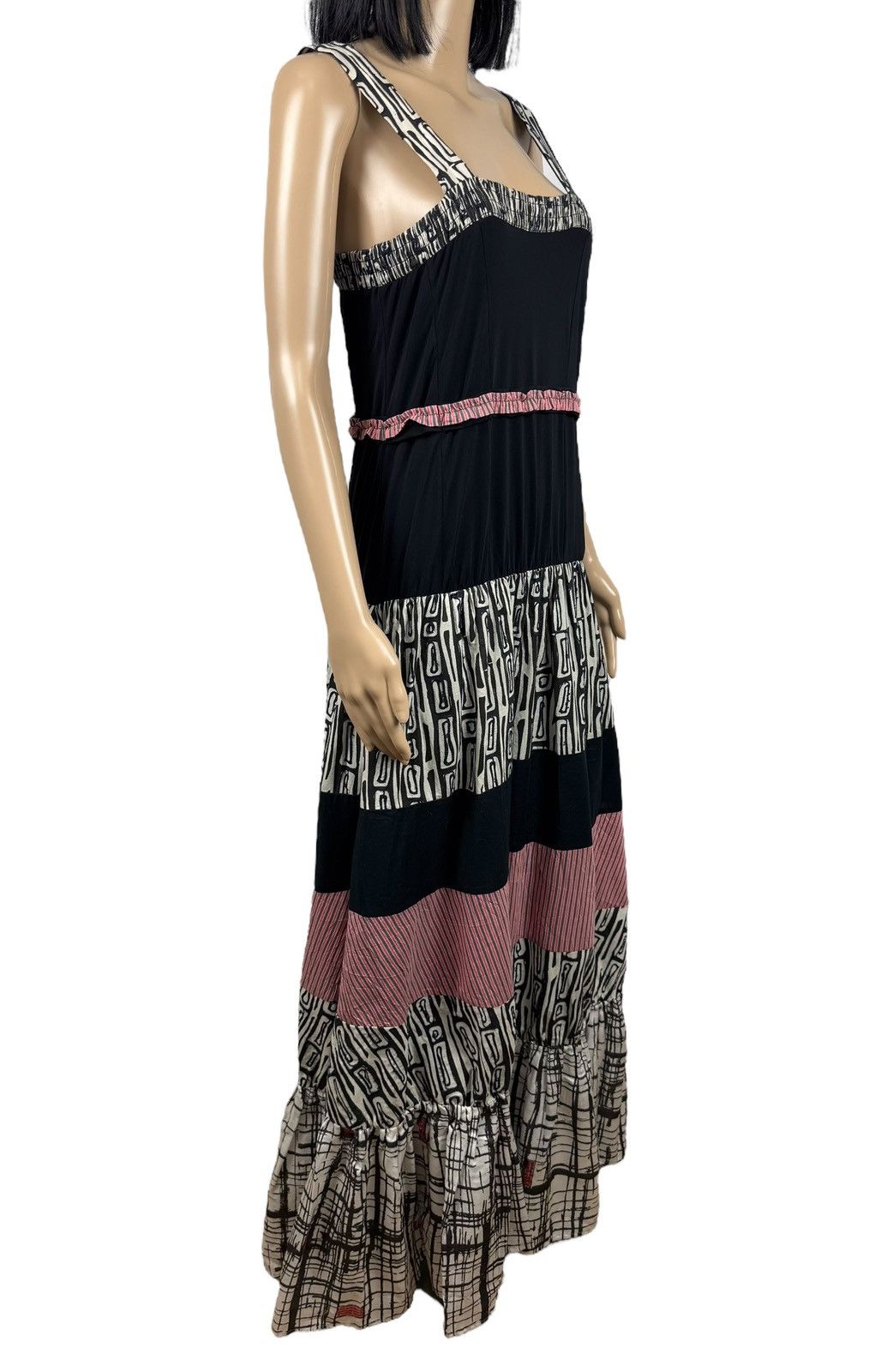 Other Save The Queen Maxi Pleated Dress Multicolor Cotton size XL Size XL / US 12-14 / IT 48-50 - 3 Thumbnail