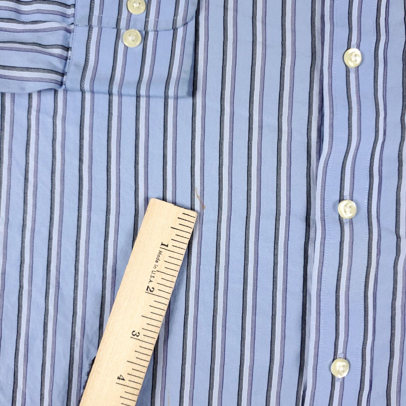 Tommy Hilfiger Tommy Hilfiger Blue Striped Button-Up Shirt Men’s XL Long Sleeve Casual Preppy Size US XL / EU 56 / 4 - 4 Thumbnail