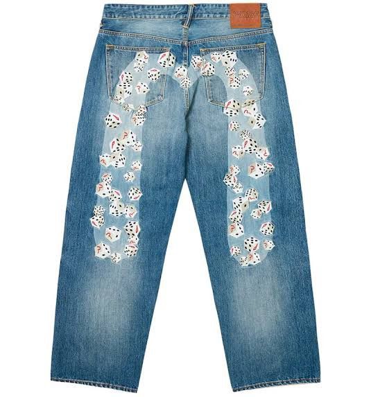 Palace Palace x Doraemon P90 jean (black stone wash) (32) | Grailed