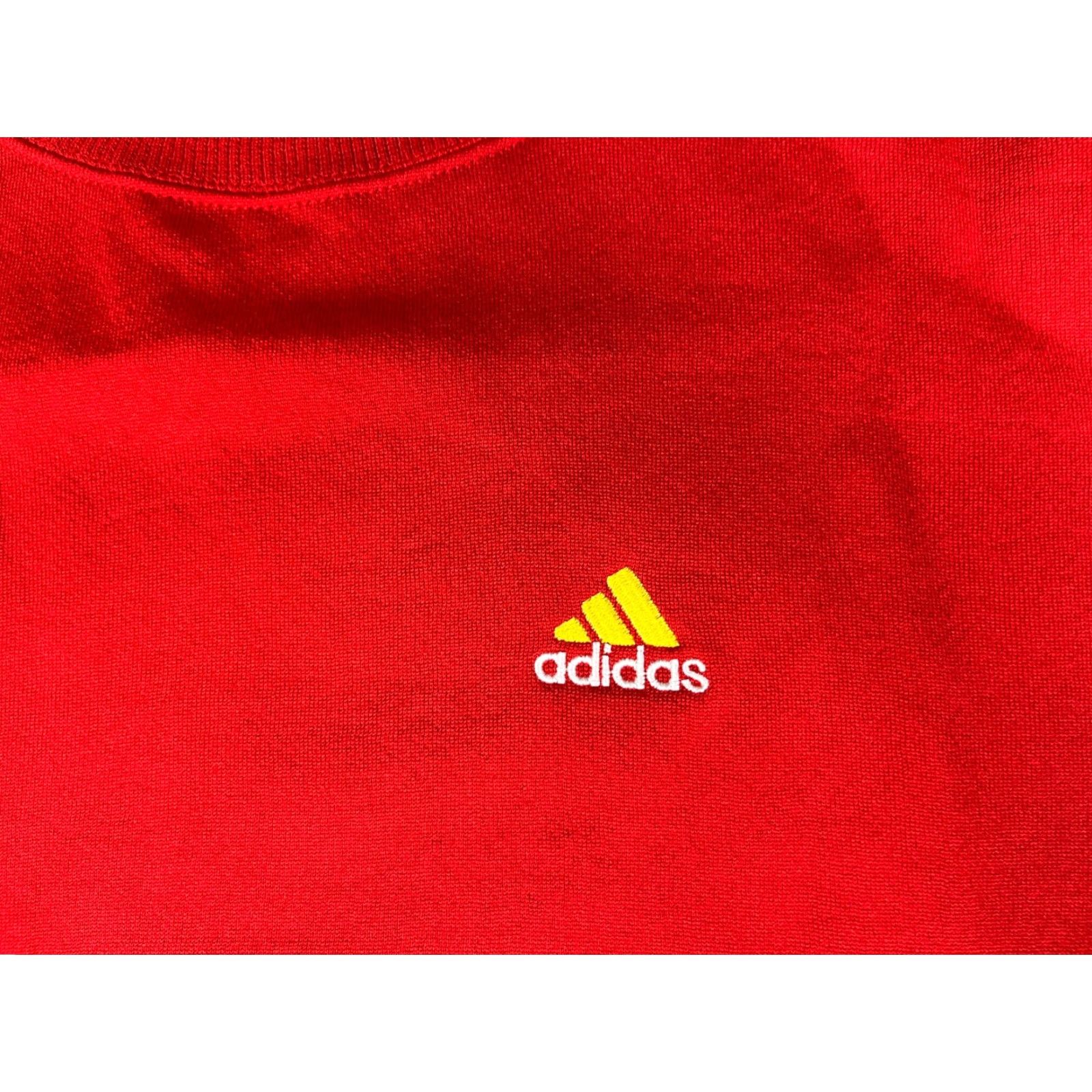 Adidas VINTAGE adidas Sweatshirt Men's 90s Crewneck L Red Mens Size US L / EU 52-54 / 3 - 5 Thumbnail