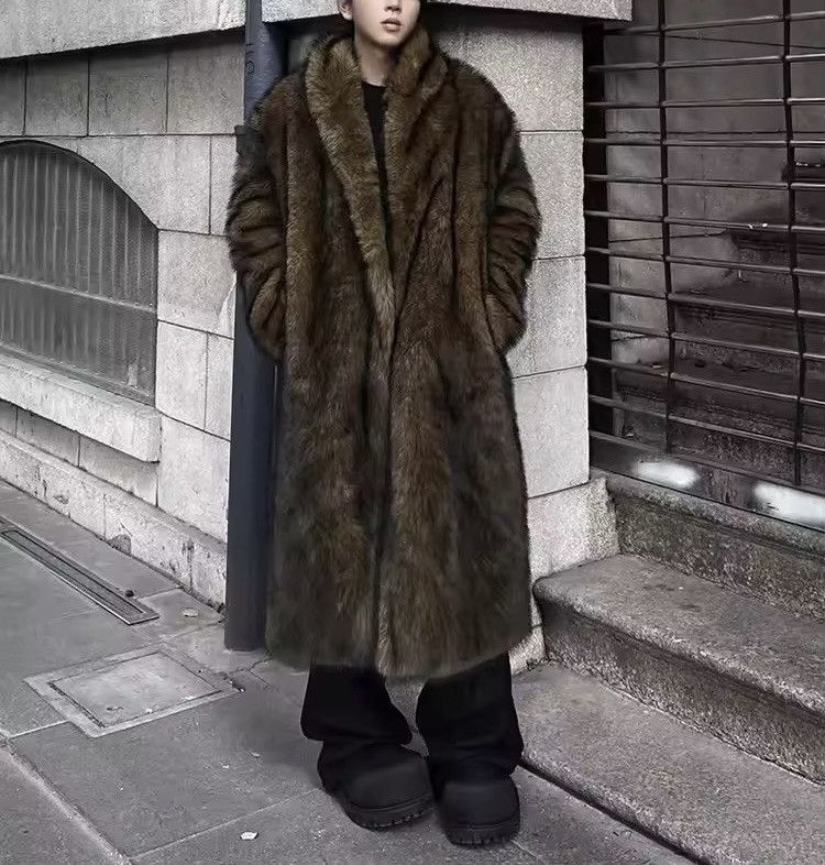 Other Streetwear Faux Fur Long Designer Coat Jacket Size US L / EU 52-54 / 3 - 5 Thumbnail