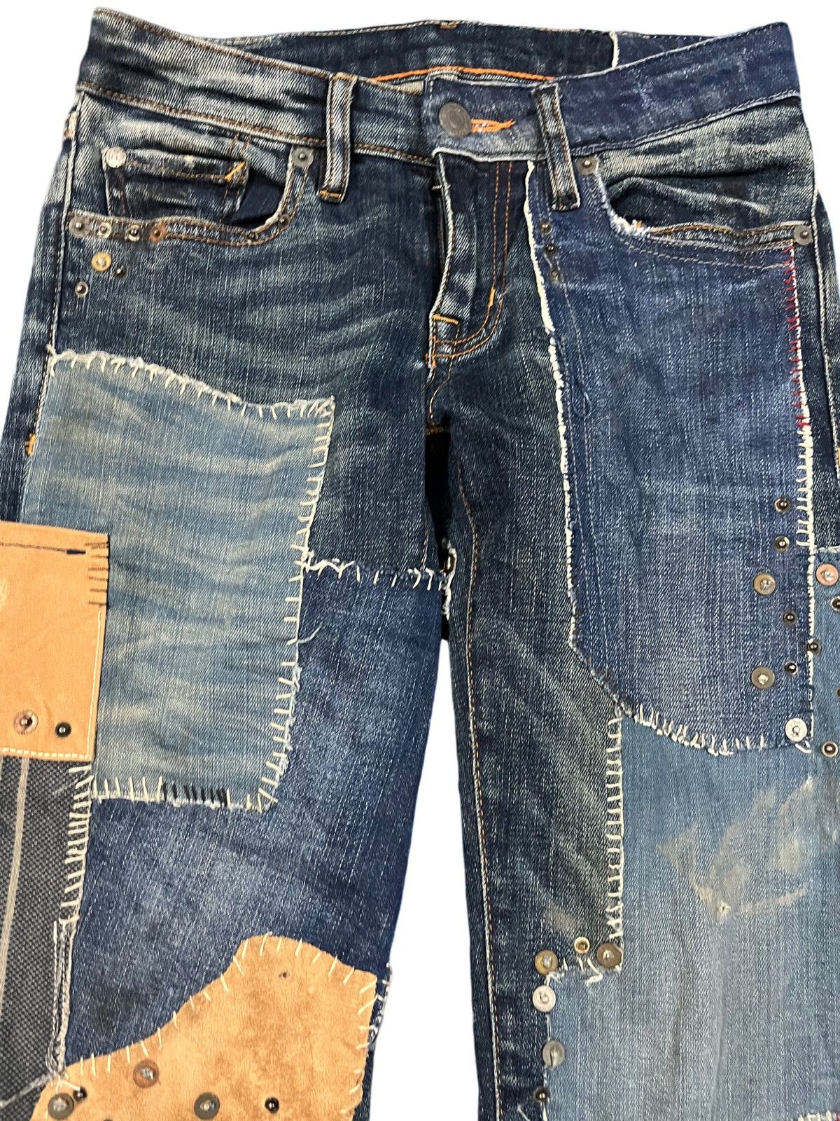 Denim & Supply Ralph Lauren × Ralph Lauren Vintage Denim Supply Ralph Lauren Indigo Patchwork Denim Size US 26 / EU 42 - 2 Thumbnail