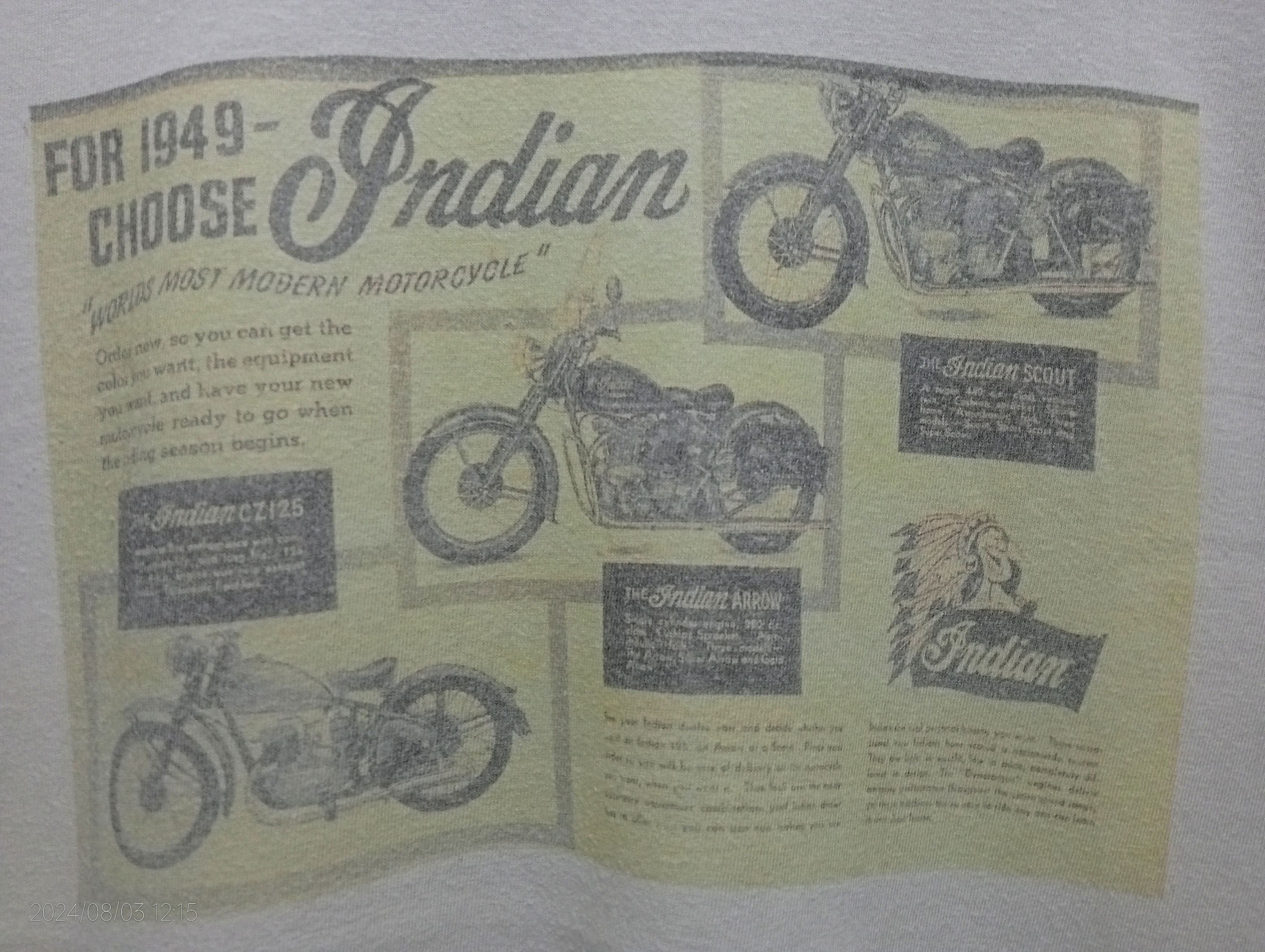 Indian Motorcycle Vintage Indian Motorcycle Tee Very Rare Size US L / EU 52-54 / 3 - 2 Thumbnail