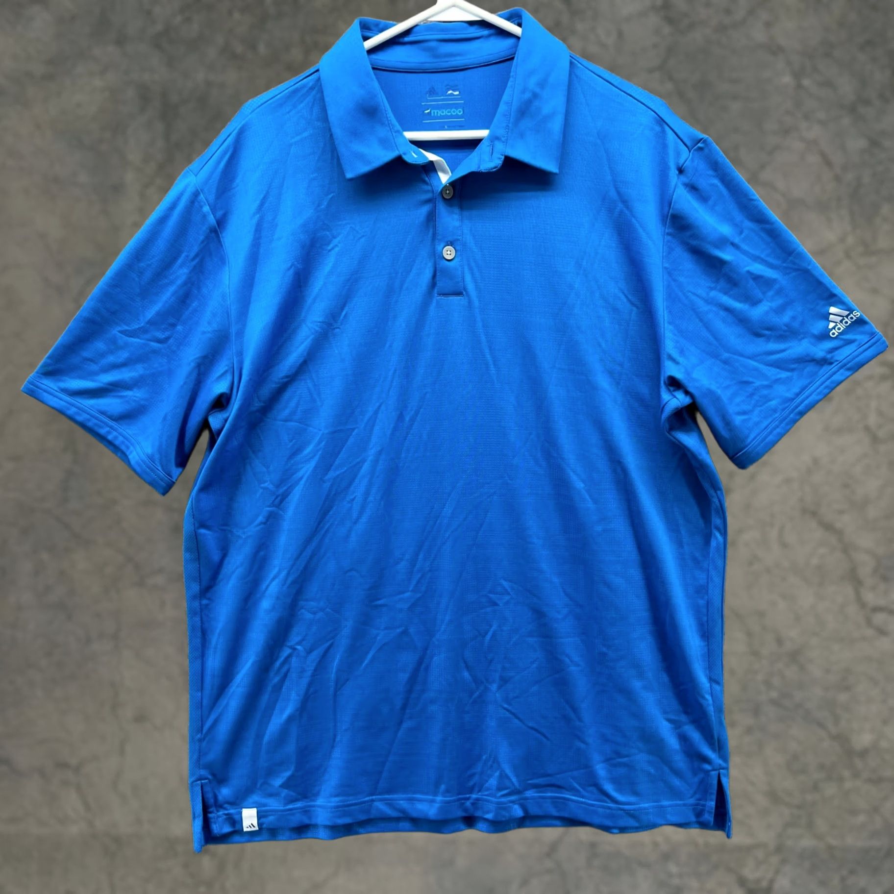 Adidas VINTAGE Adidas Polo Shirt Mens Large Royal Blue Climacool Golf Golfer Athletic Trefoil Shirt Mens Large Blue Adidas Golf Preppy 90s Size US L / EU 52-54 / 3 - 1 Thumbnail