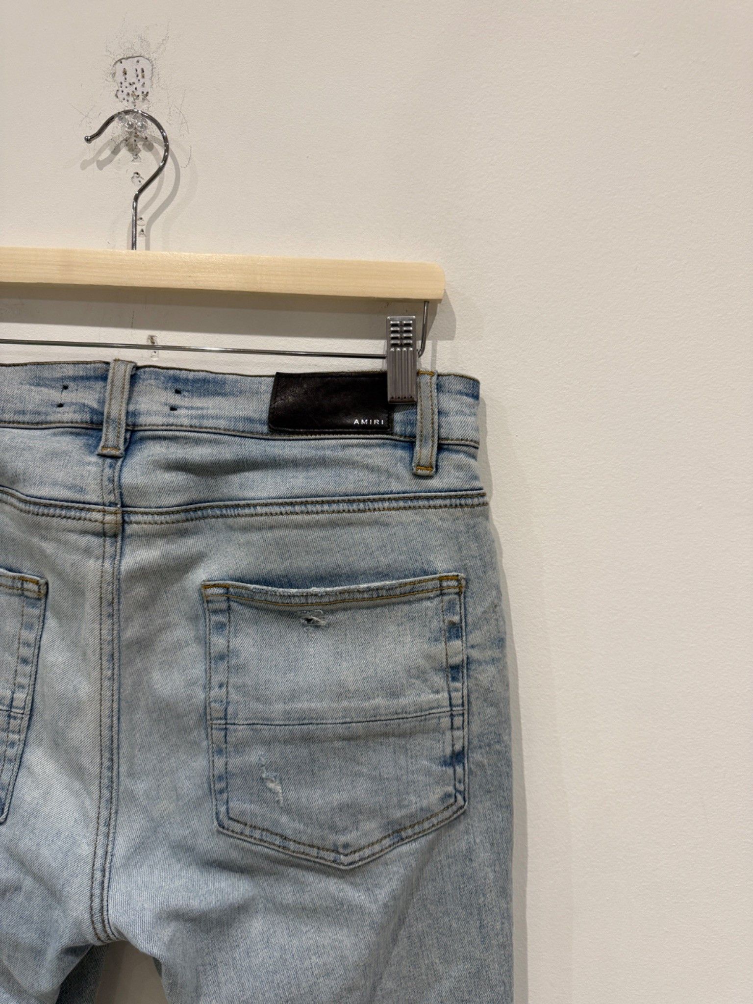 Amiri Amiri MX1 Distressed Jeans Blue Size US 32 / EU 48 - 4 Thumbnail