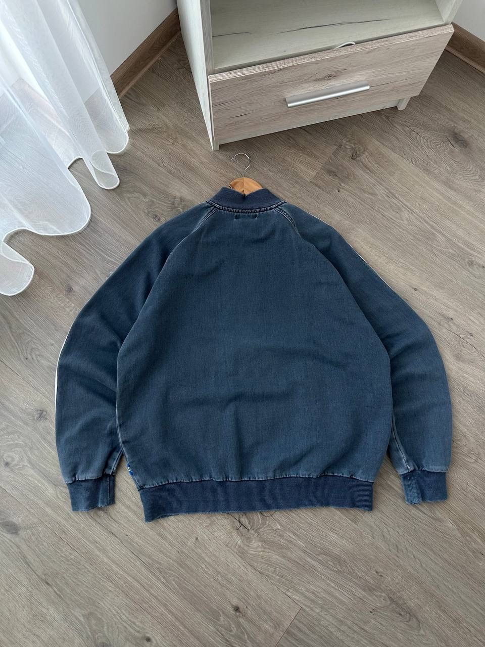 Adidas × Vintage Vintage Adidas Distressed Faded Blue Zip Hoodie Size US XL / EU 56 / 4 - 21 Thumbnail