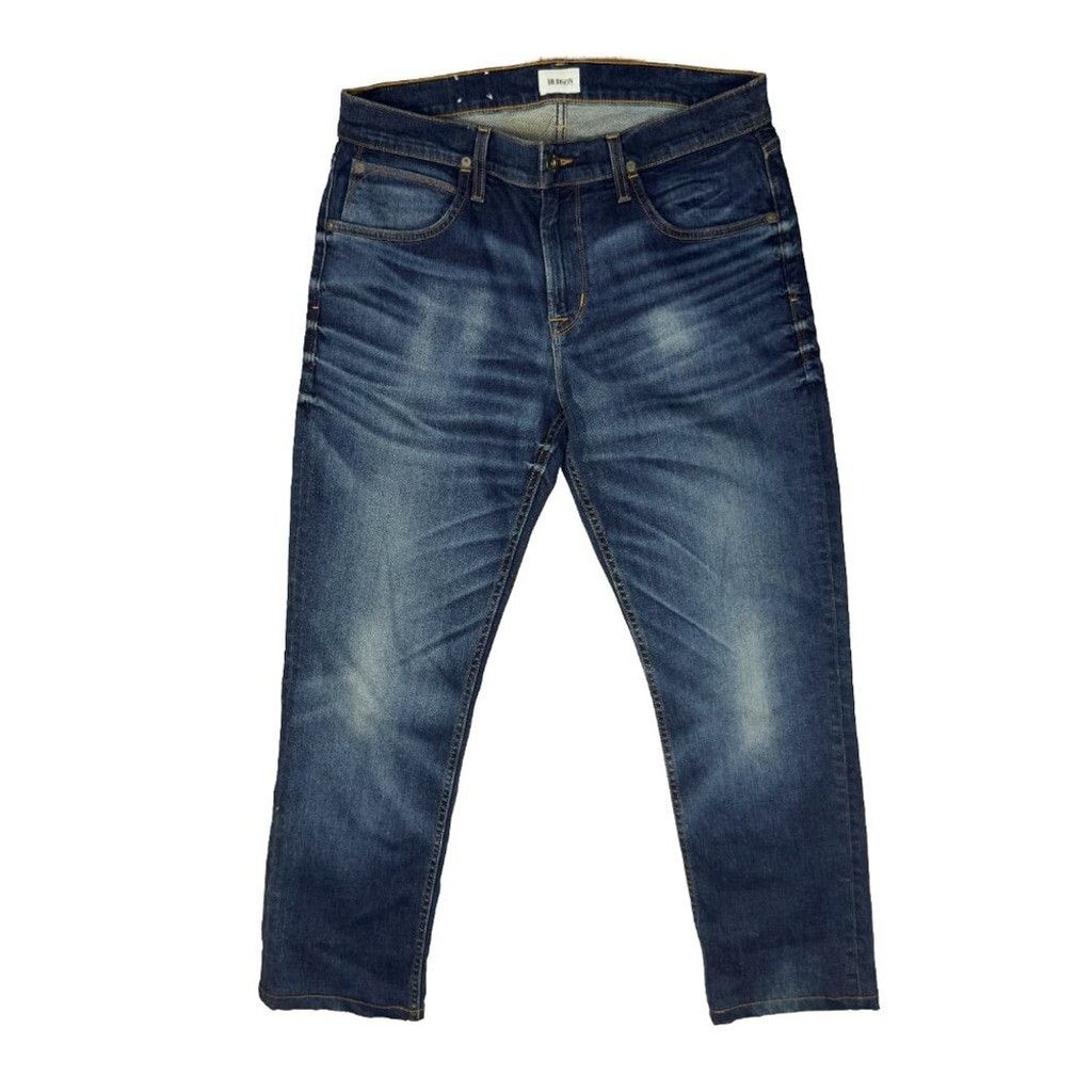Hudson HUDSON Blake Denim Slim Straight Whiskered Faded Medium Size US 34 / EU 50 - 2 Thumbnail