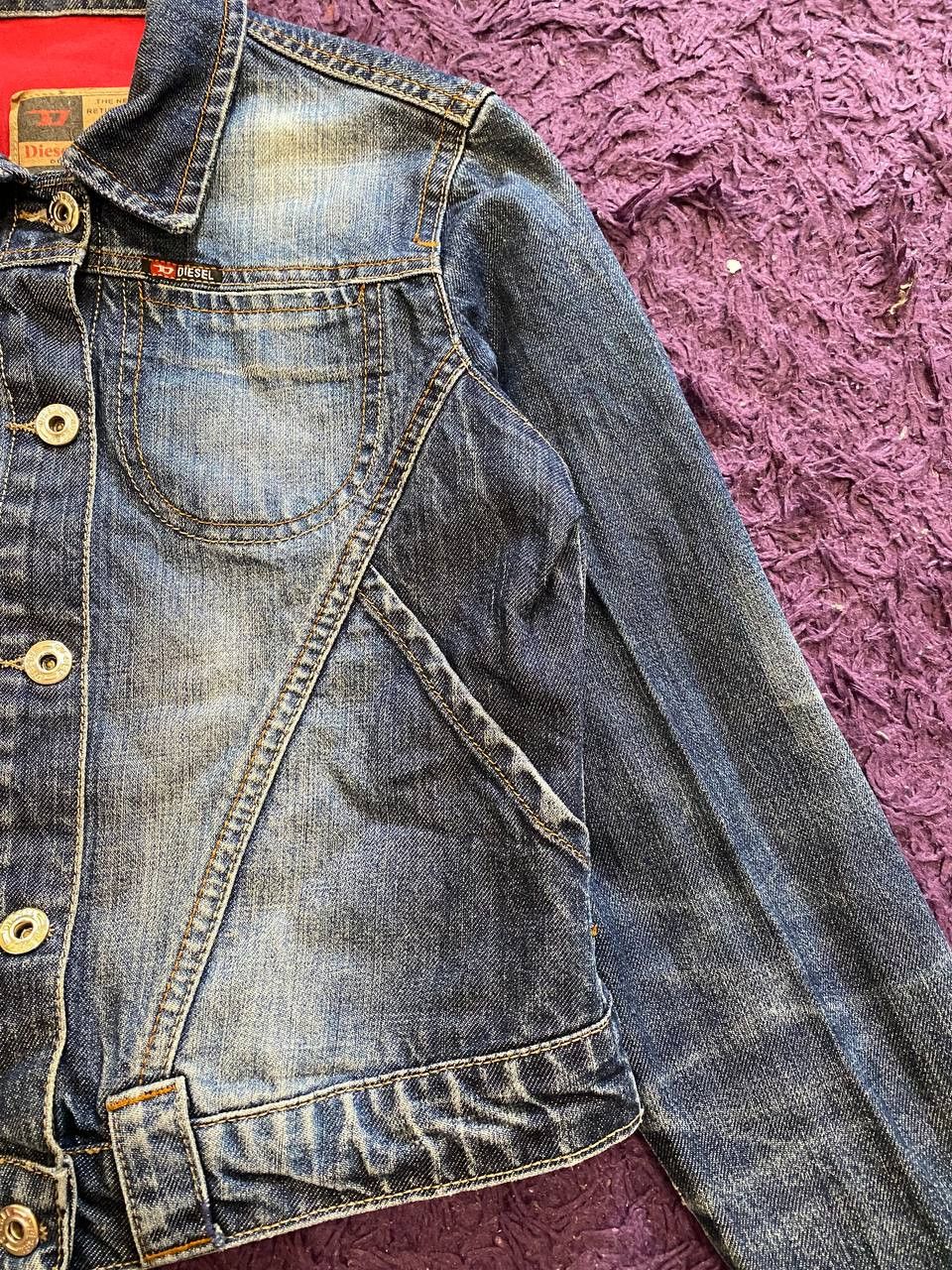 Diesel Distressed Denim Jacket DIESEL VINTAGE Size US S / EU 44-46 / 1 - 2 Thumbnail