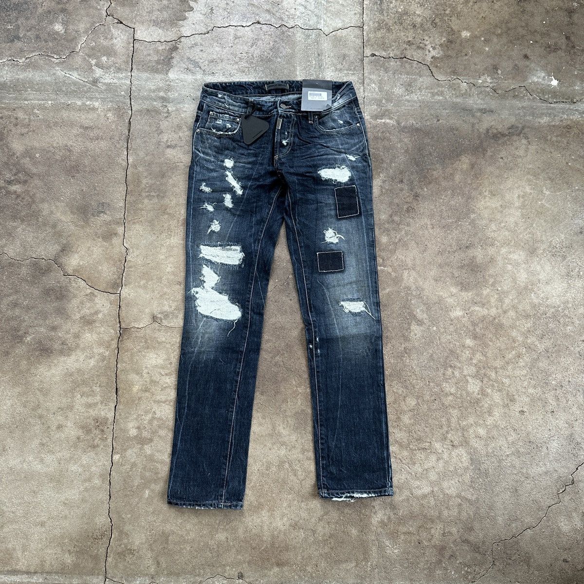 image of Absolut Joy Distressed Denim Japanese Style in Blue, Men's (Size 33)